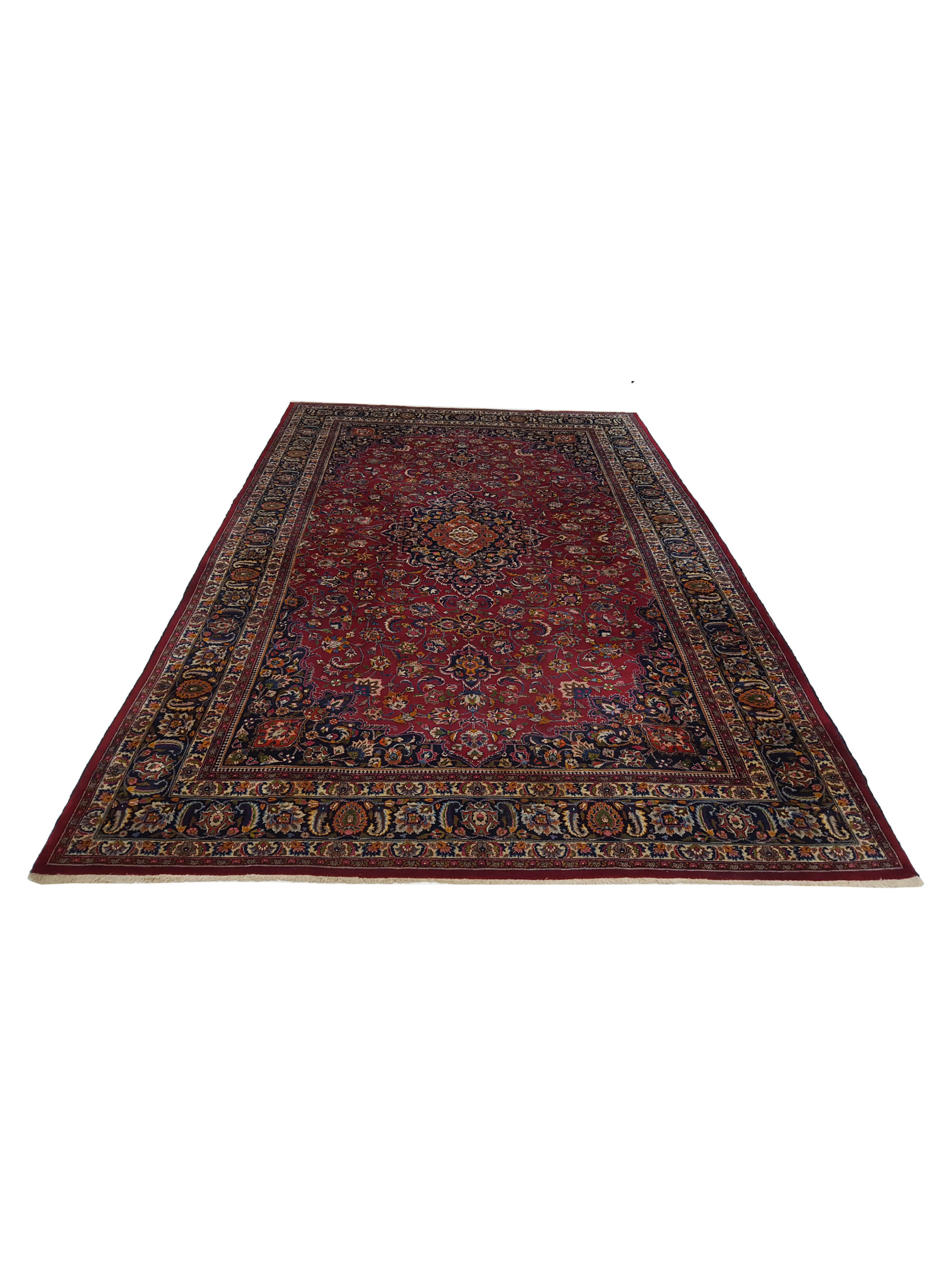 Mashad Semi Antique Burgundy 10x17 - Image 8 of 8