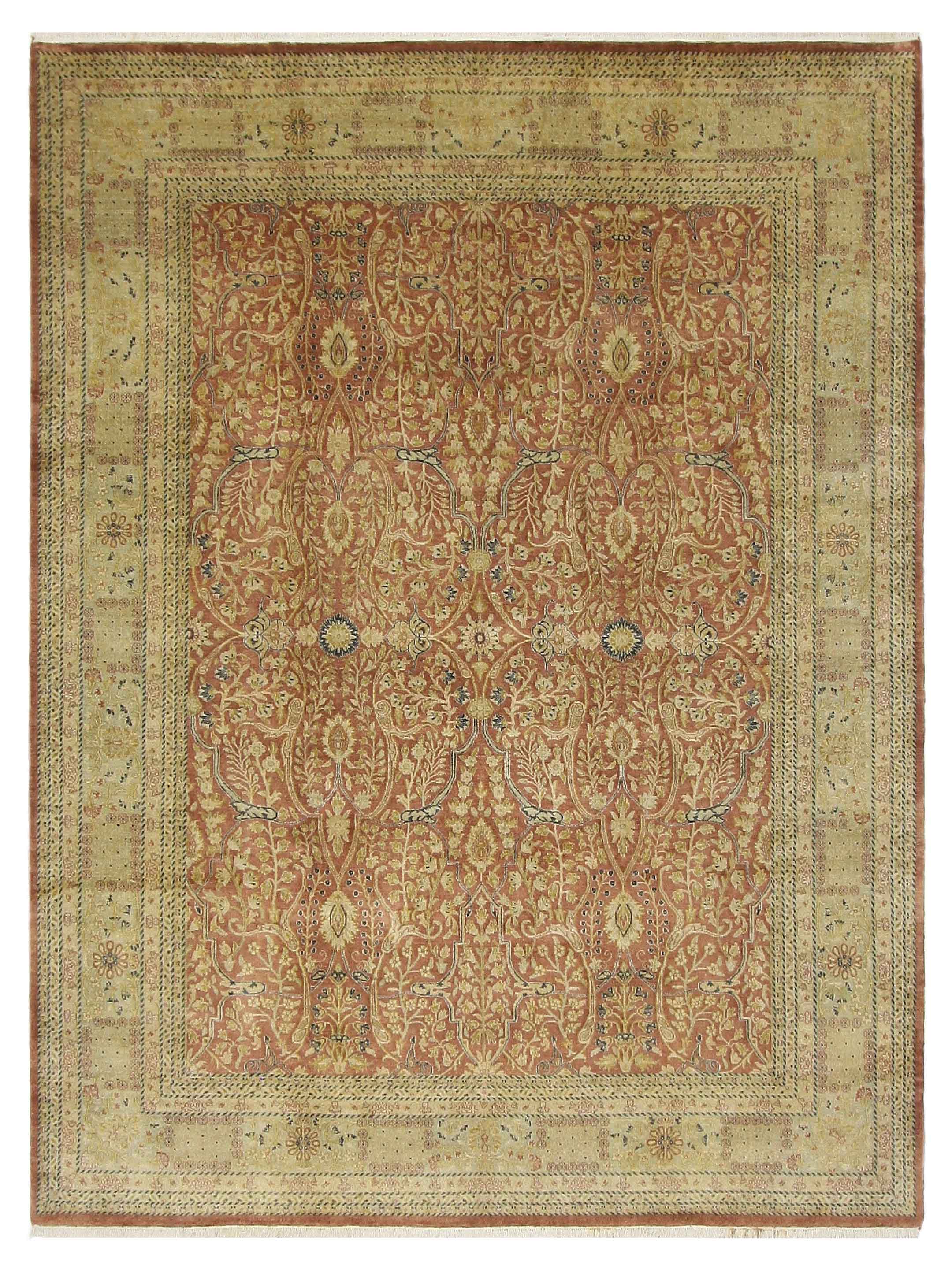 Maharaja Hand Knotted Rust 9x12