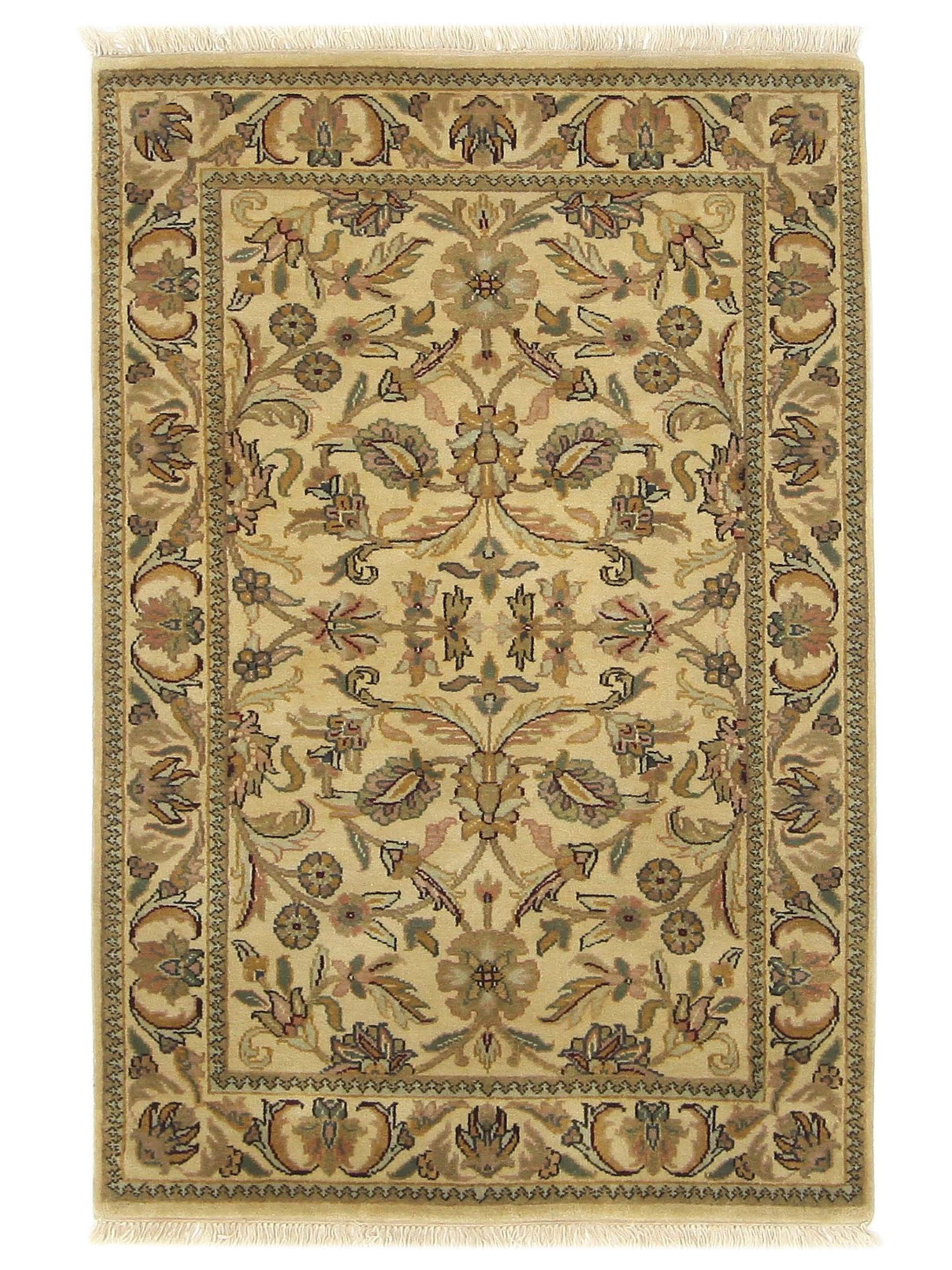 Royal Hand Knotted Ivory 4x6