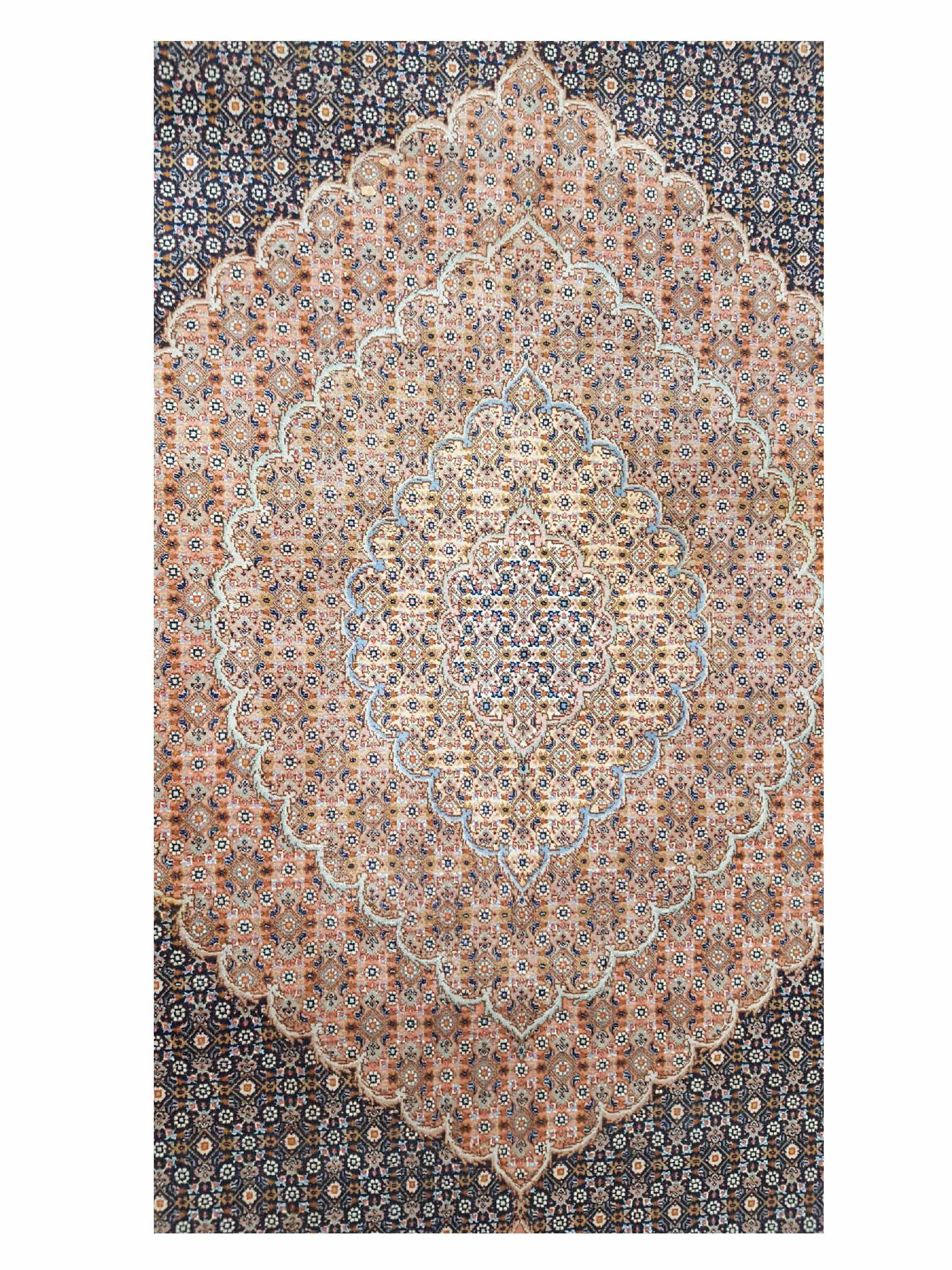 Tabriz Hand Knotted Brown 8x12 - Image 5 of 6
