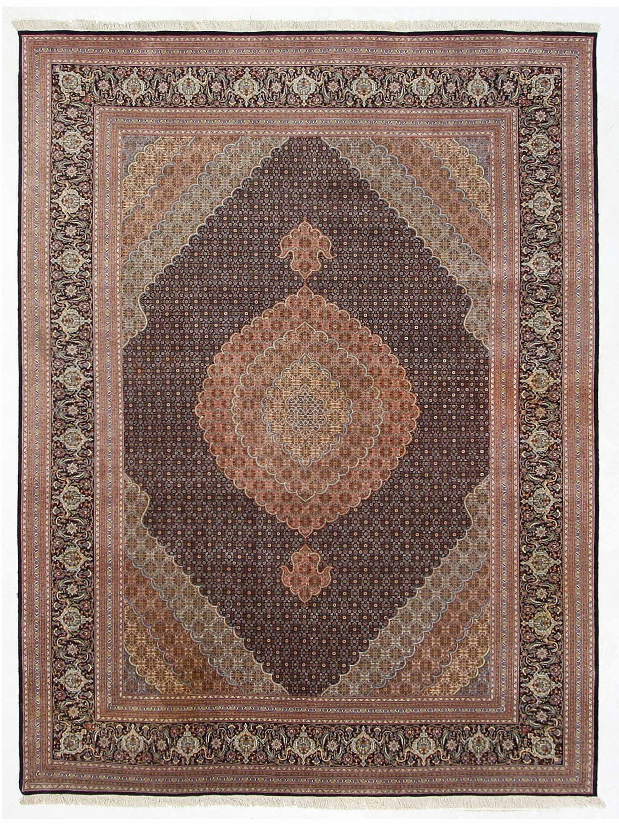 Tabriz Hand Knotted Brown 8x12