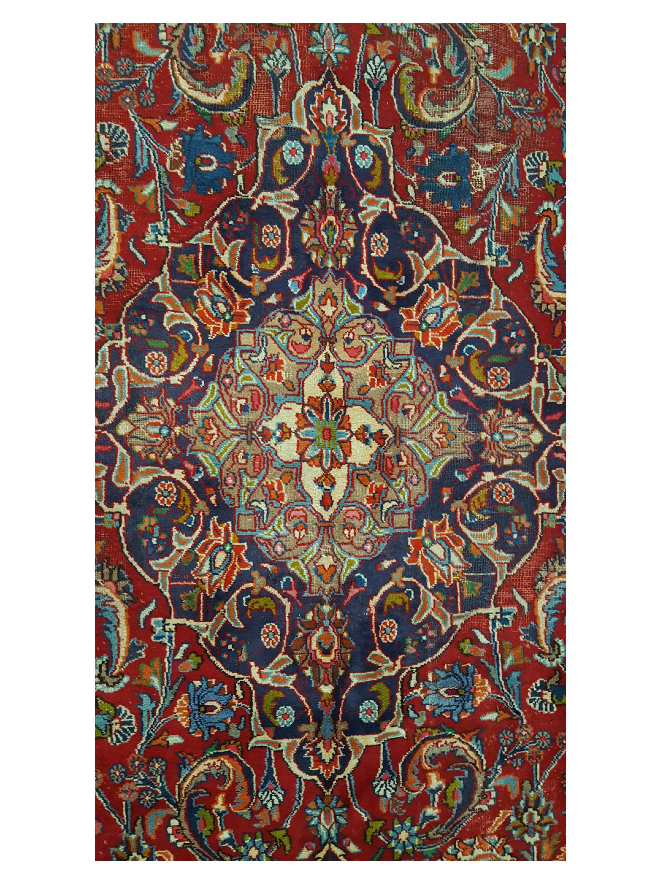 Mashad Semi Antique Red 9x13 - Image 5 of 6