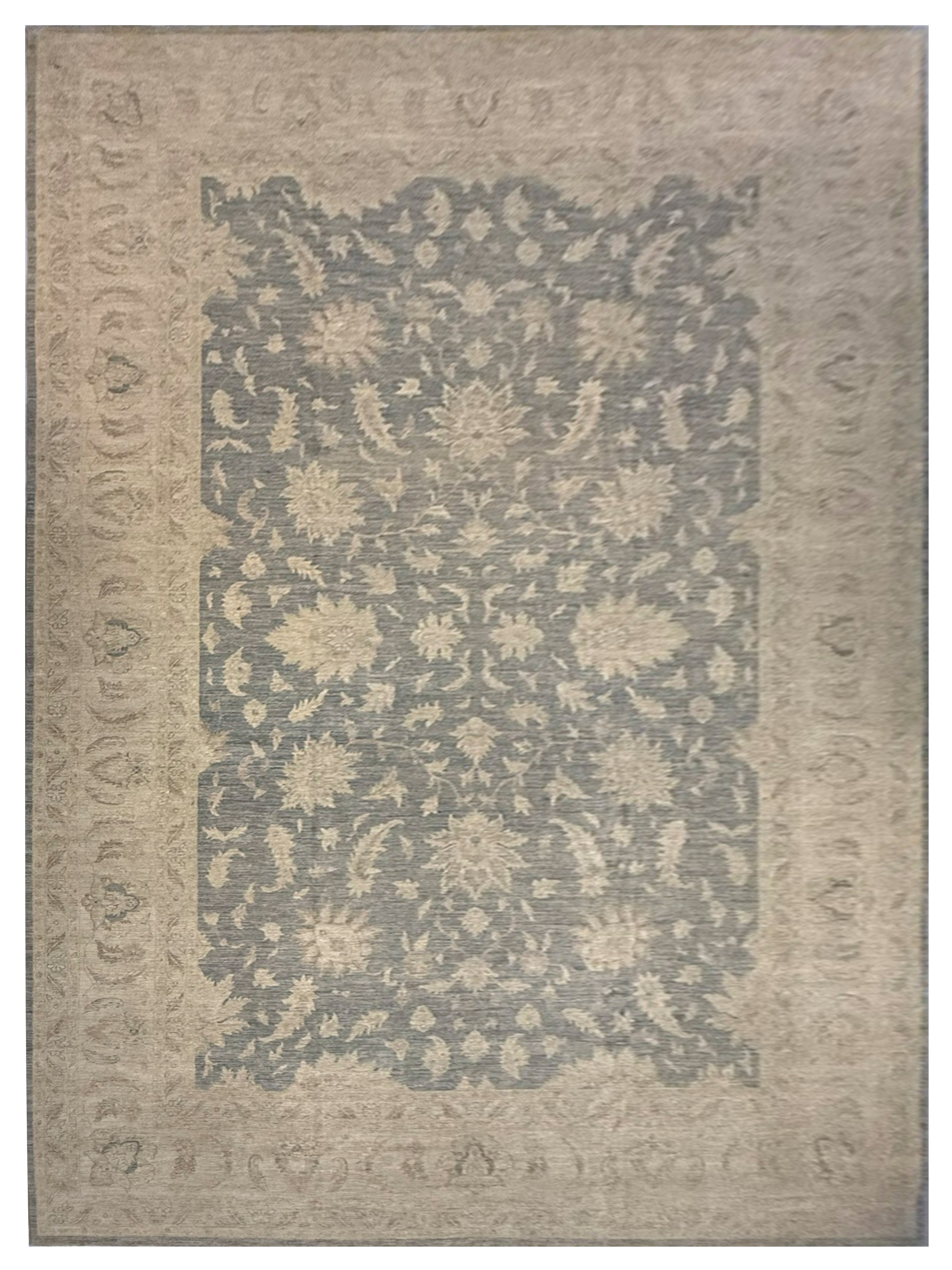 Ziegler Hand Knotted Grey 13x20