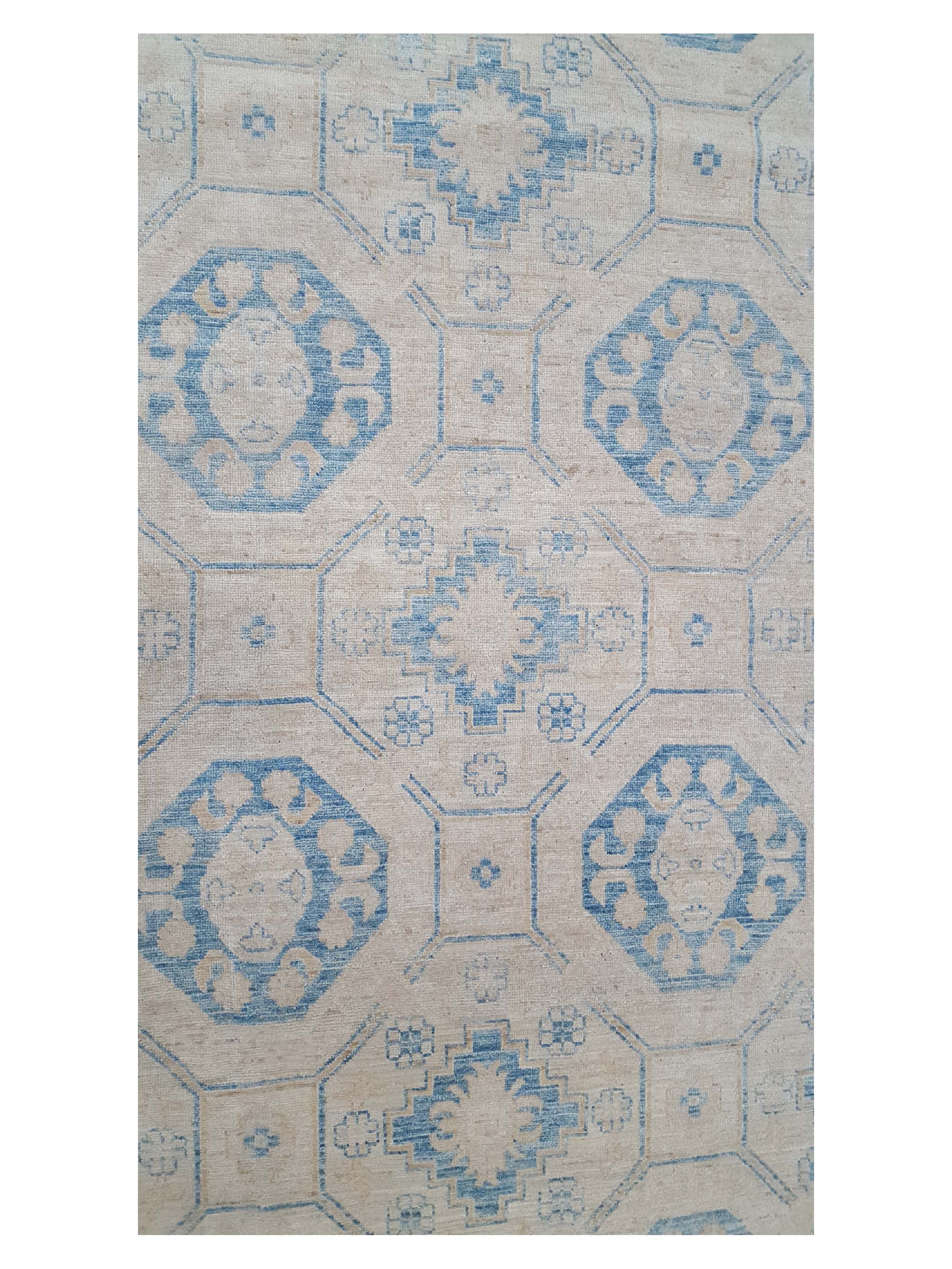 Ushak Wool Weft Hand Knotted Ivory 12x18 - Image 5 of 6