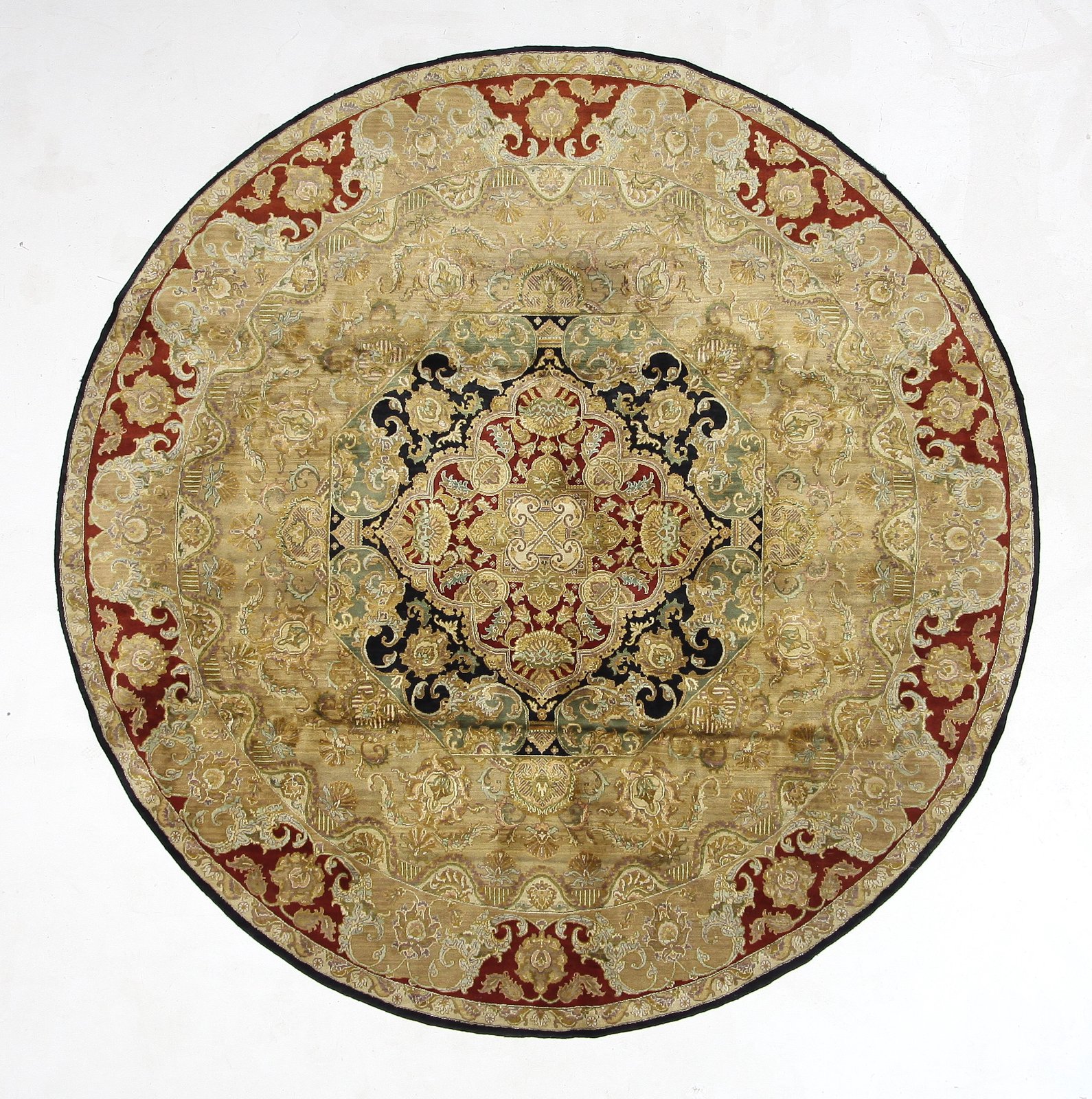 Maharaja Hand Knotted Red 12x12 - Image 4 of 4