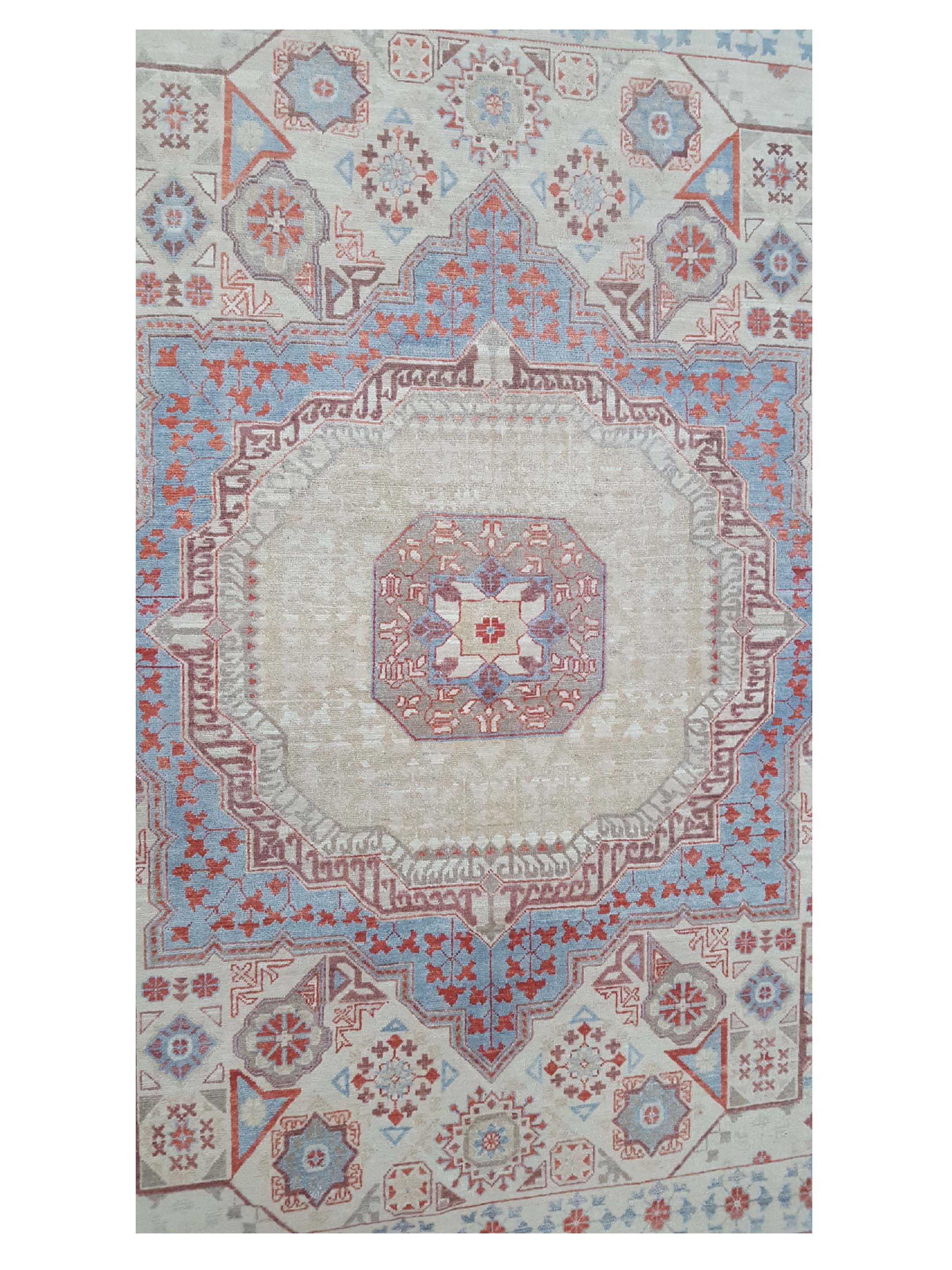 Tabriz-Pk Hand Knotted Ivory 8x10 - Image 5 of 6