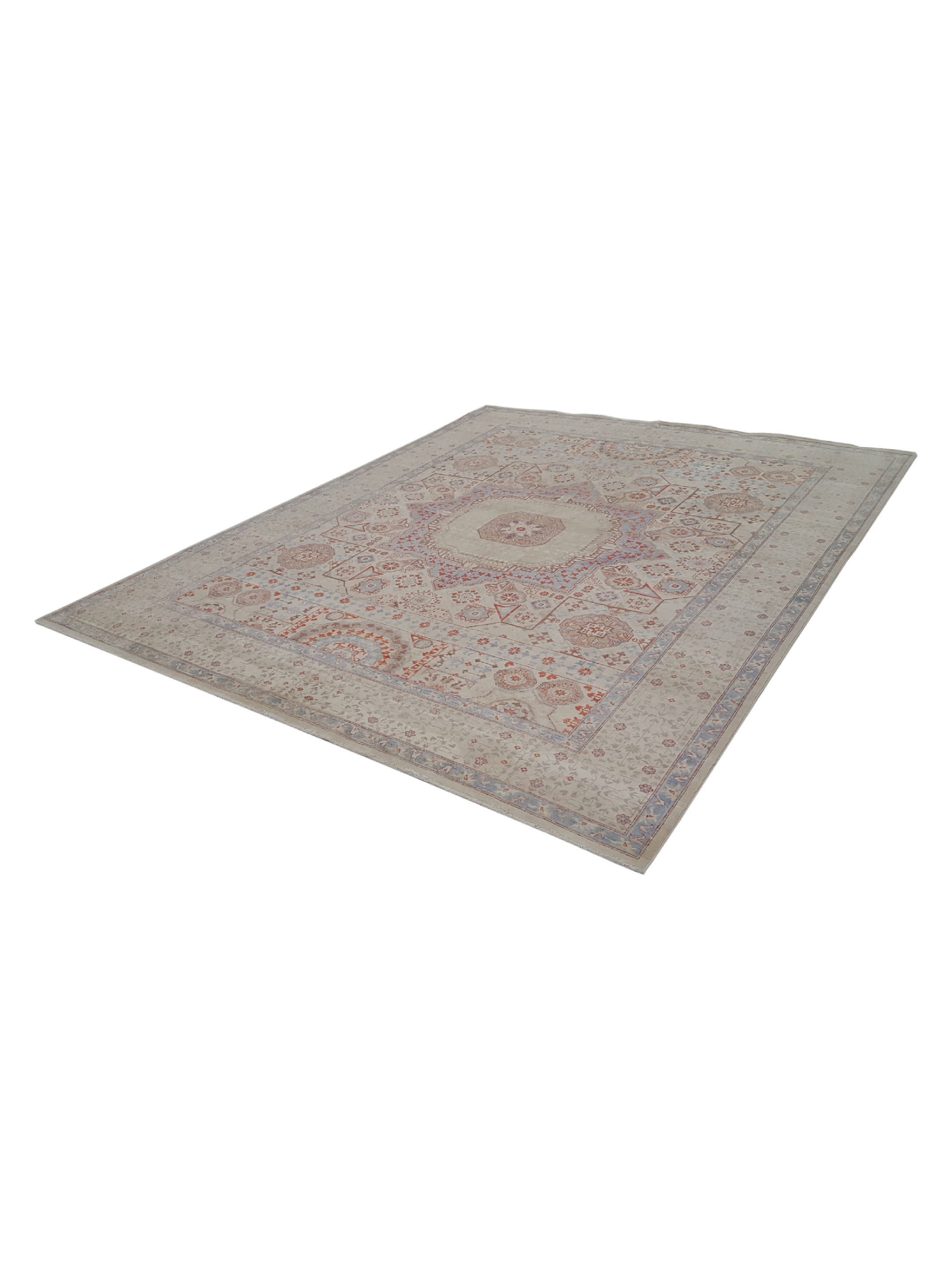 Tabriz-Pk Hand Knotted Ivory 8x10 - Image 6 of 6