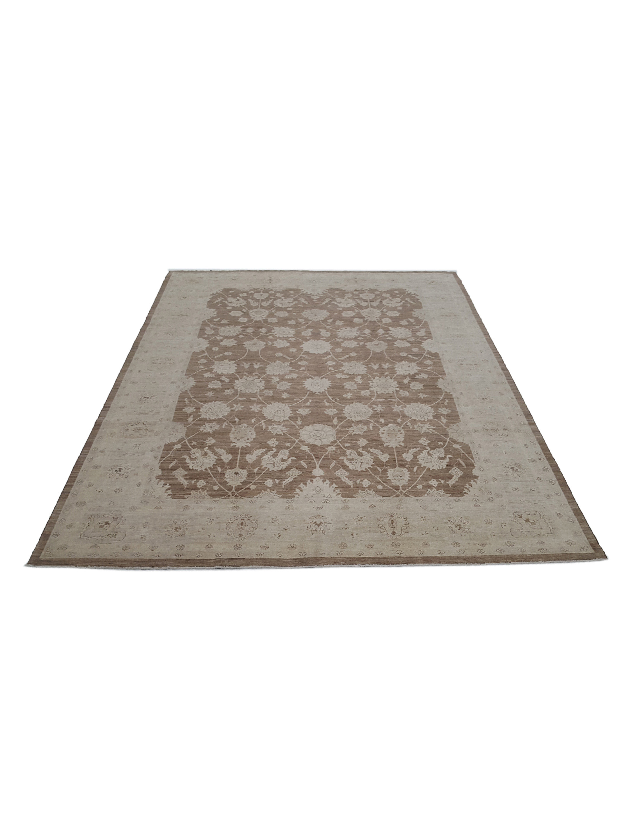Tabriz-Pk Hand Knotted Lt.Brown 9x12 - Image 2 of 5