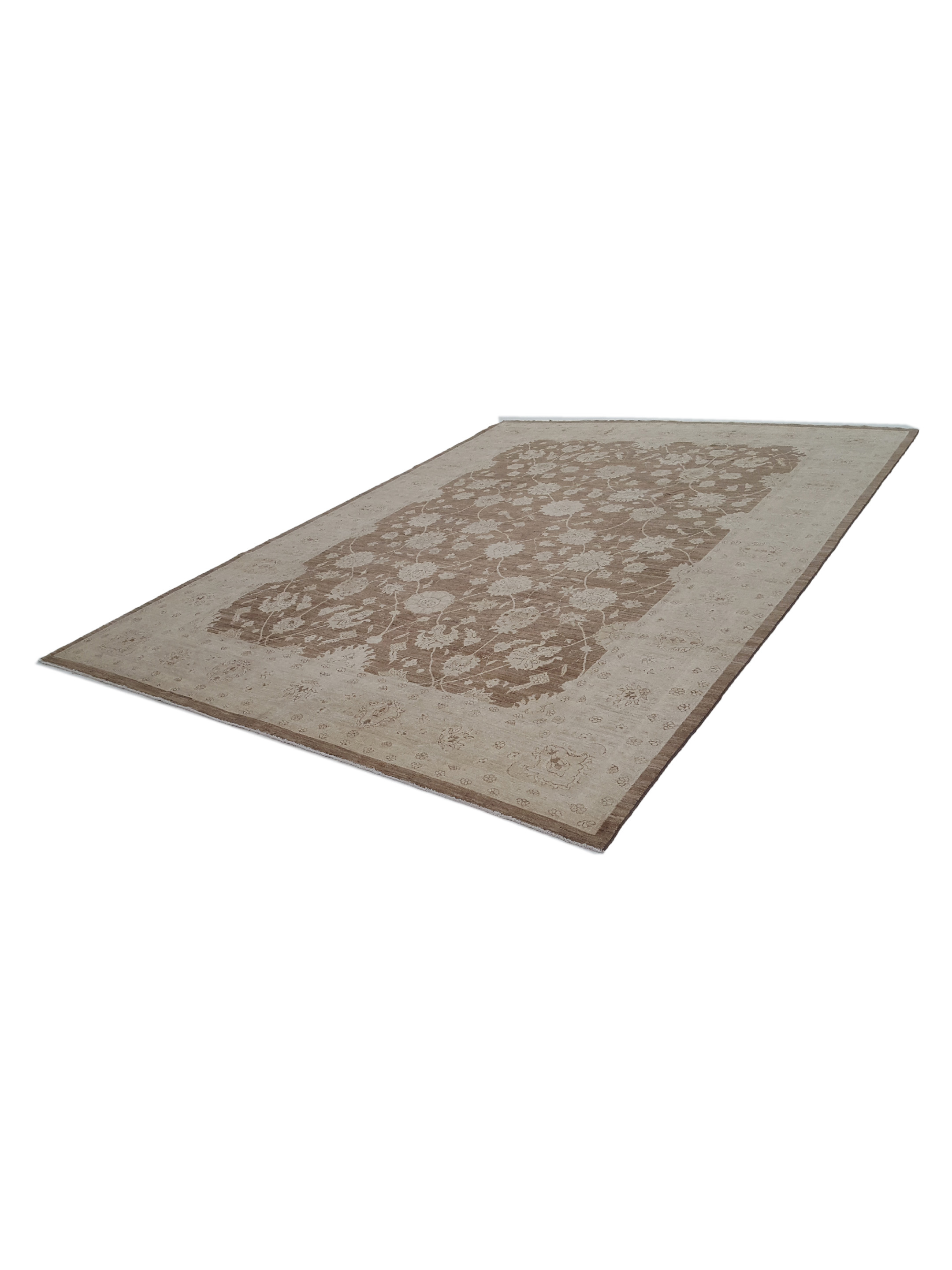 Tabriz-Pk Hand Knotted Lt.Brown 9x12 - Image 5 of 5