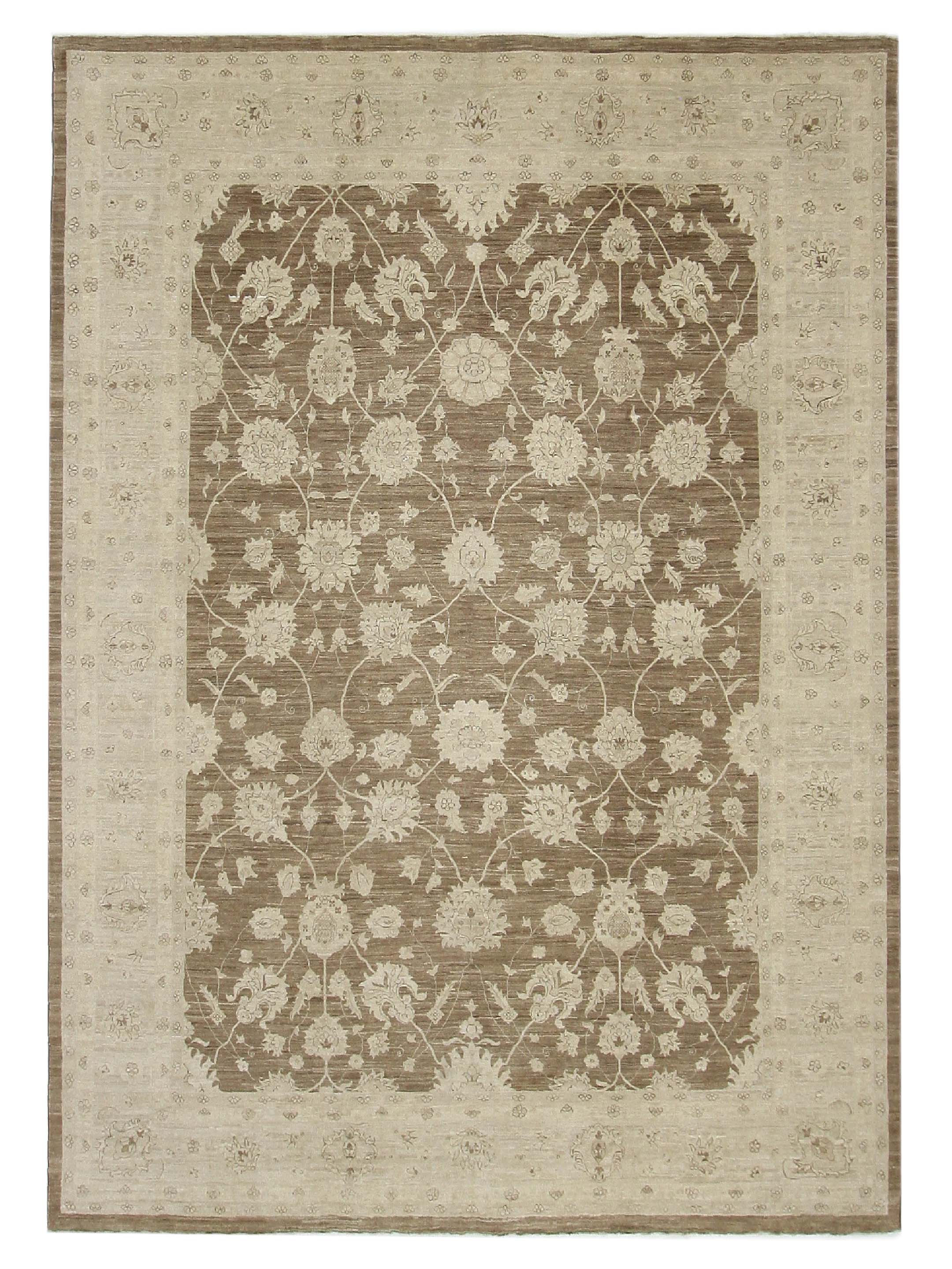 Tabriz-Pk Hand Knotted Lt.Brown 9x12