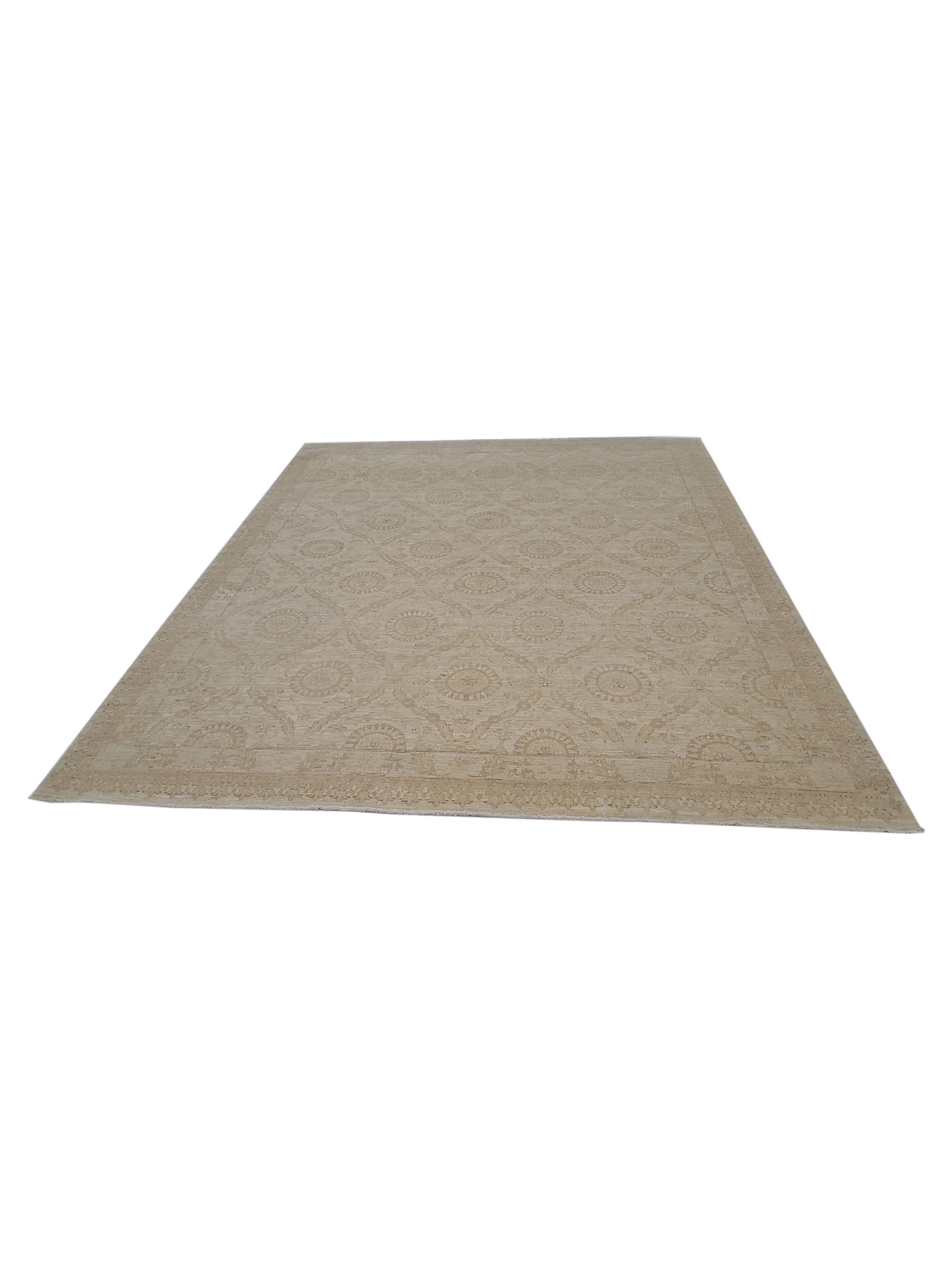 Tabriz-Pk Hand Knotted Beige 8x11 - Image 2 of 6