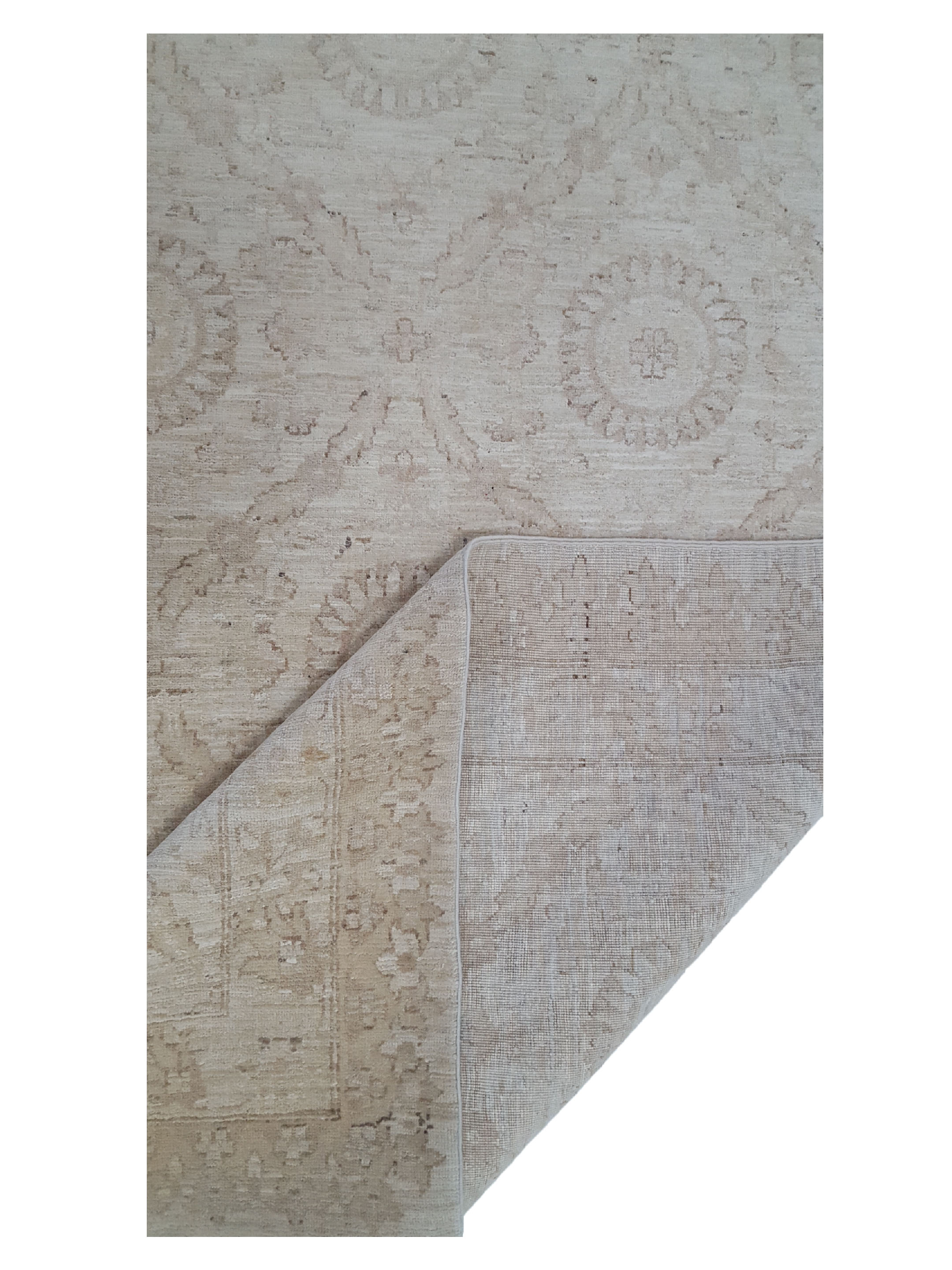 Tabriz-Pk Hand Knotted Beige 8x11 - Image 3 of 6