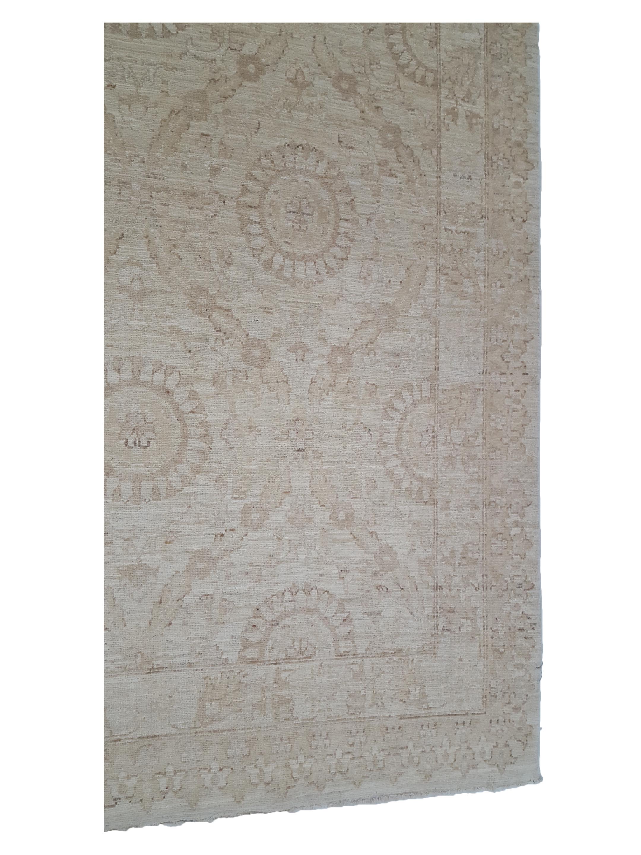 Tabriz-Pk Hand Knotted Beige 8x11 - Image 4 of 6