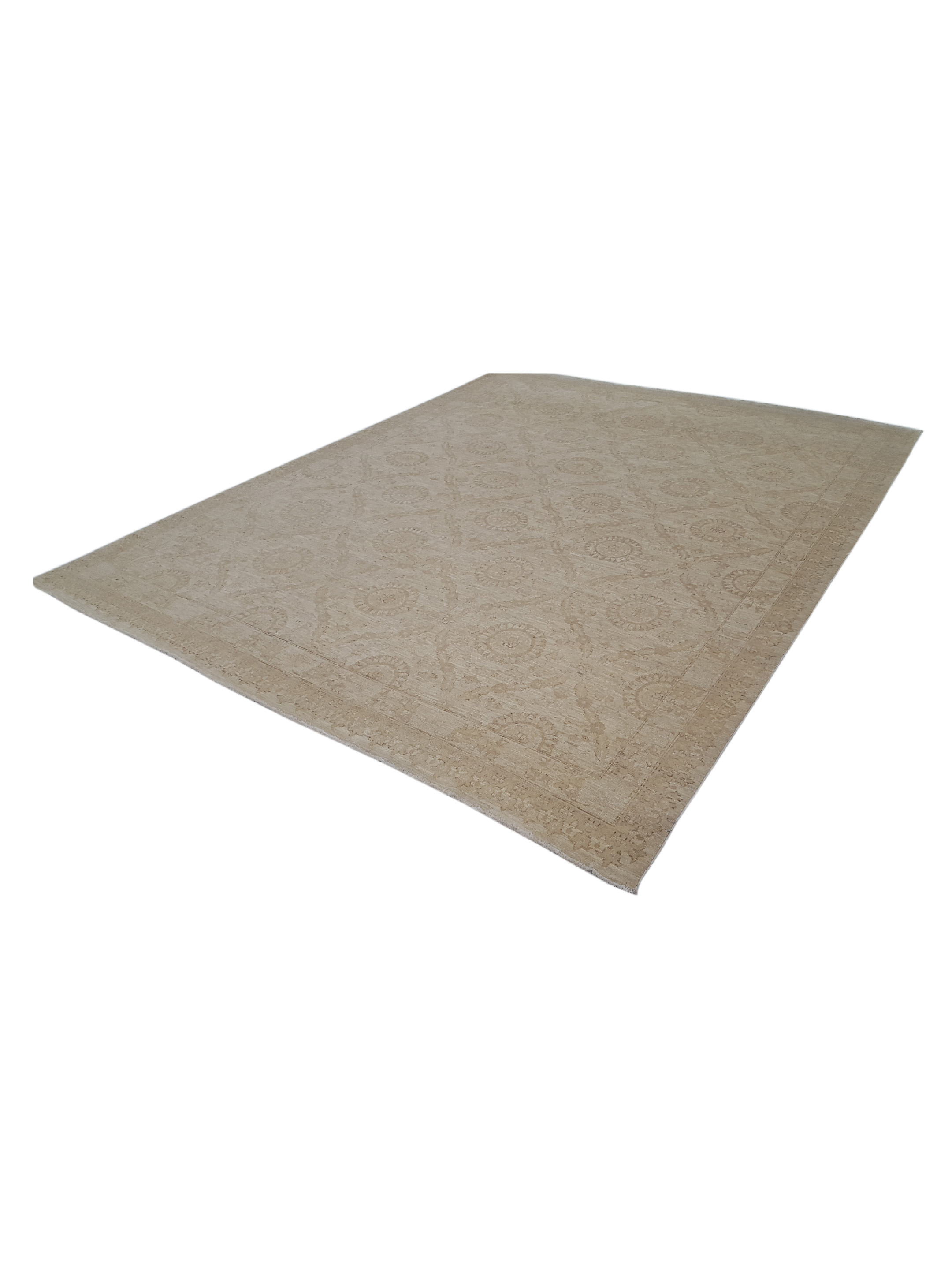 Tabriz-Pk Hand Knotted Beige 8x11 - Image 6 of 6