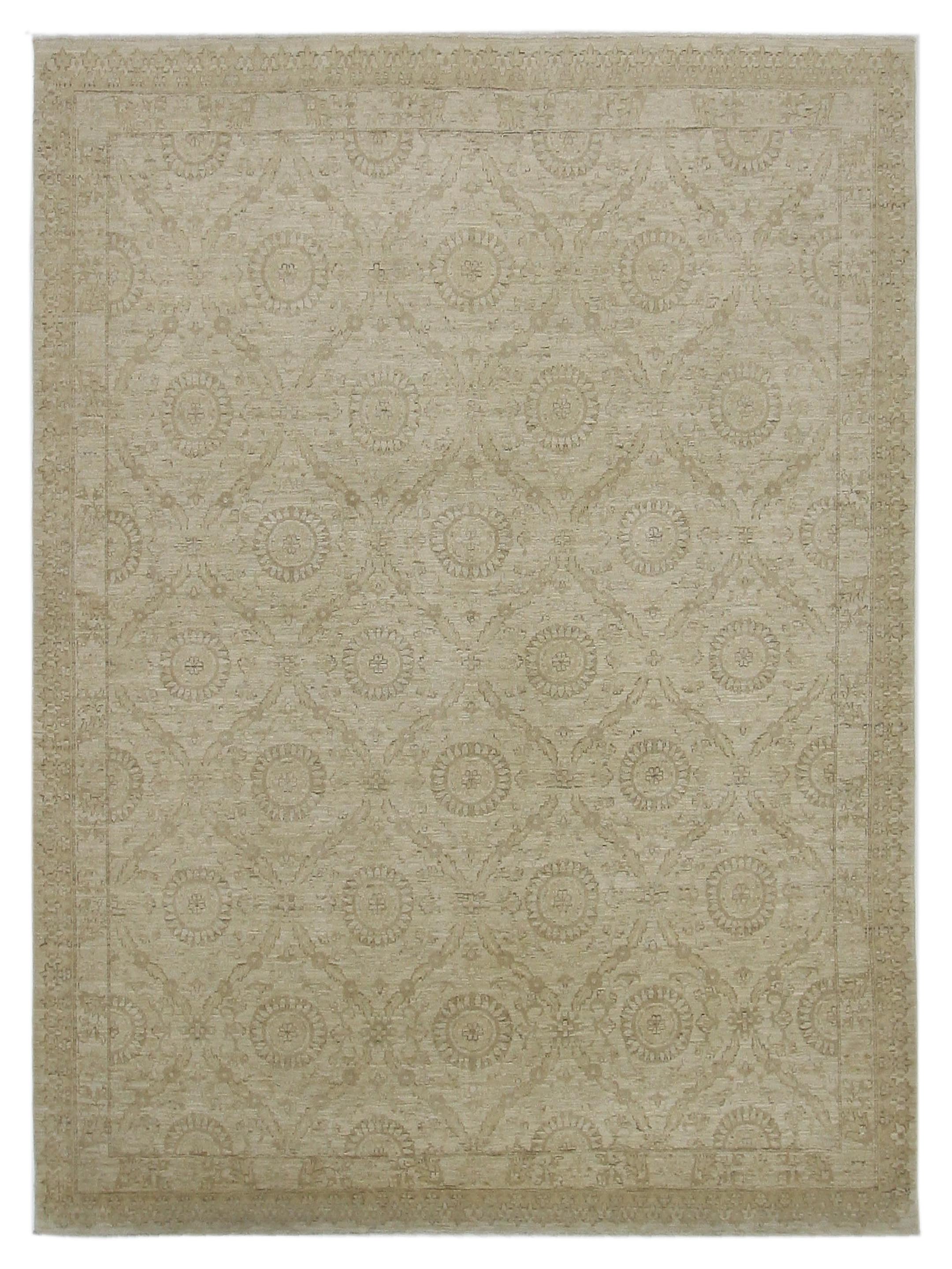 Tabriz-Pk Hand Knotted Beige 8x11