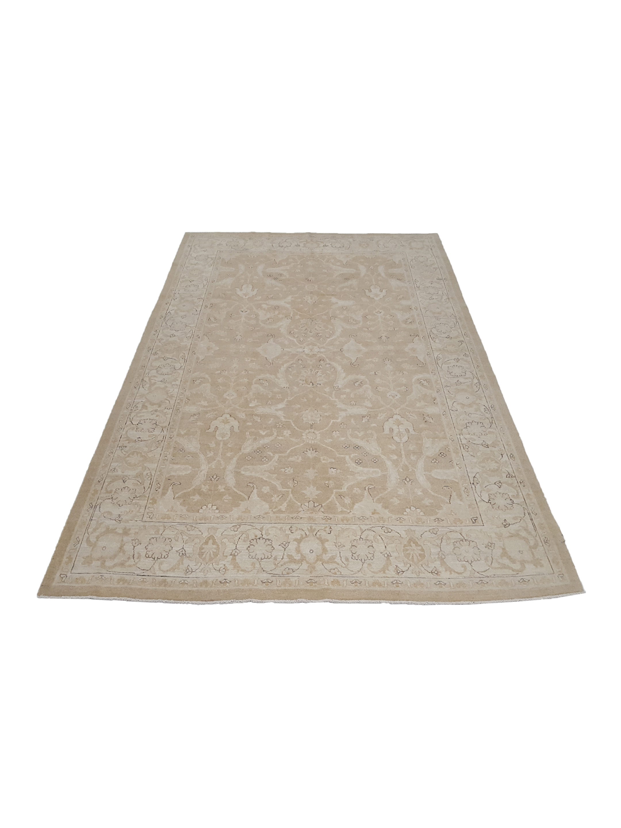 Farahan Hand Knotted Beige 6x9 - Image 2 of 6