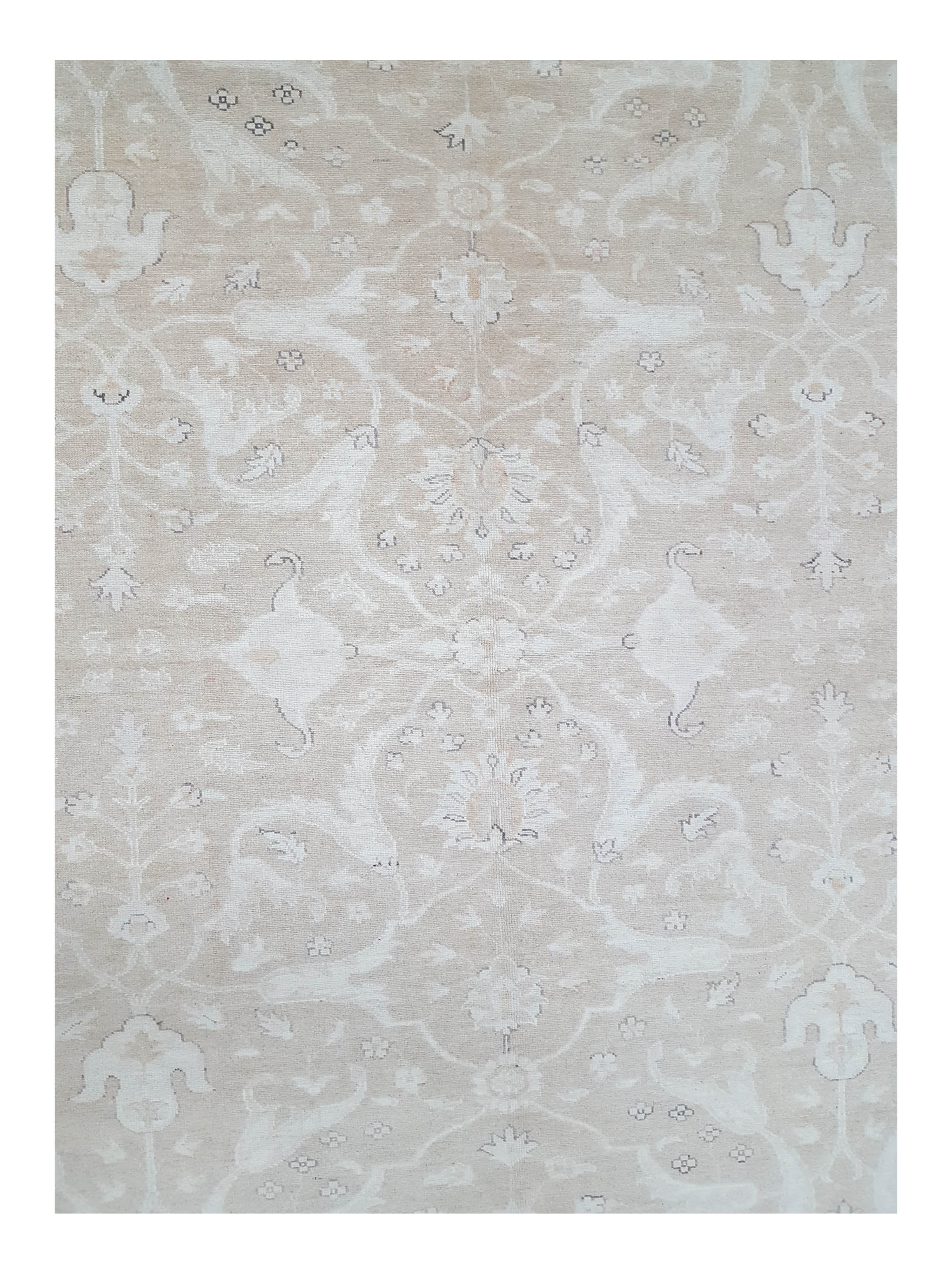Farahan Hand Knotted Beige 6x9 - Image 5 of 6