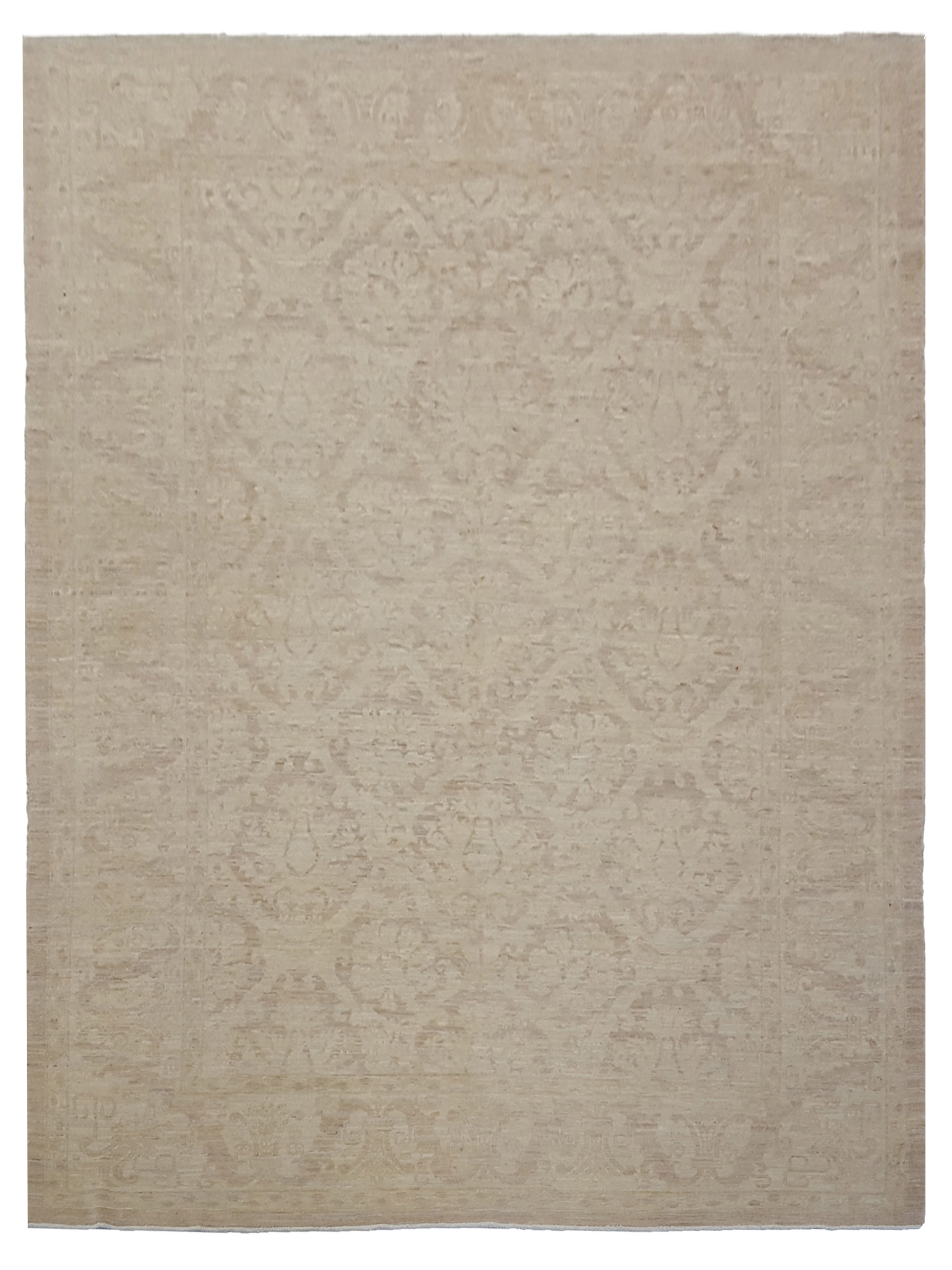 Tabriz-Pk Hand Knotted Ivory 6x9