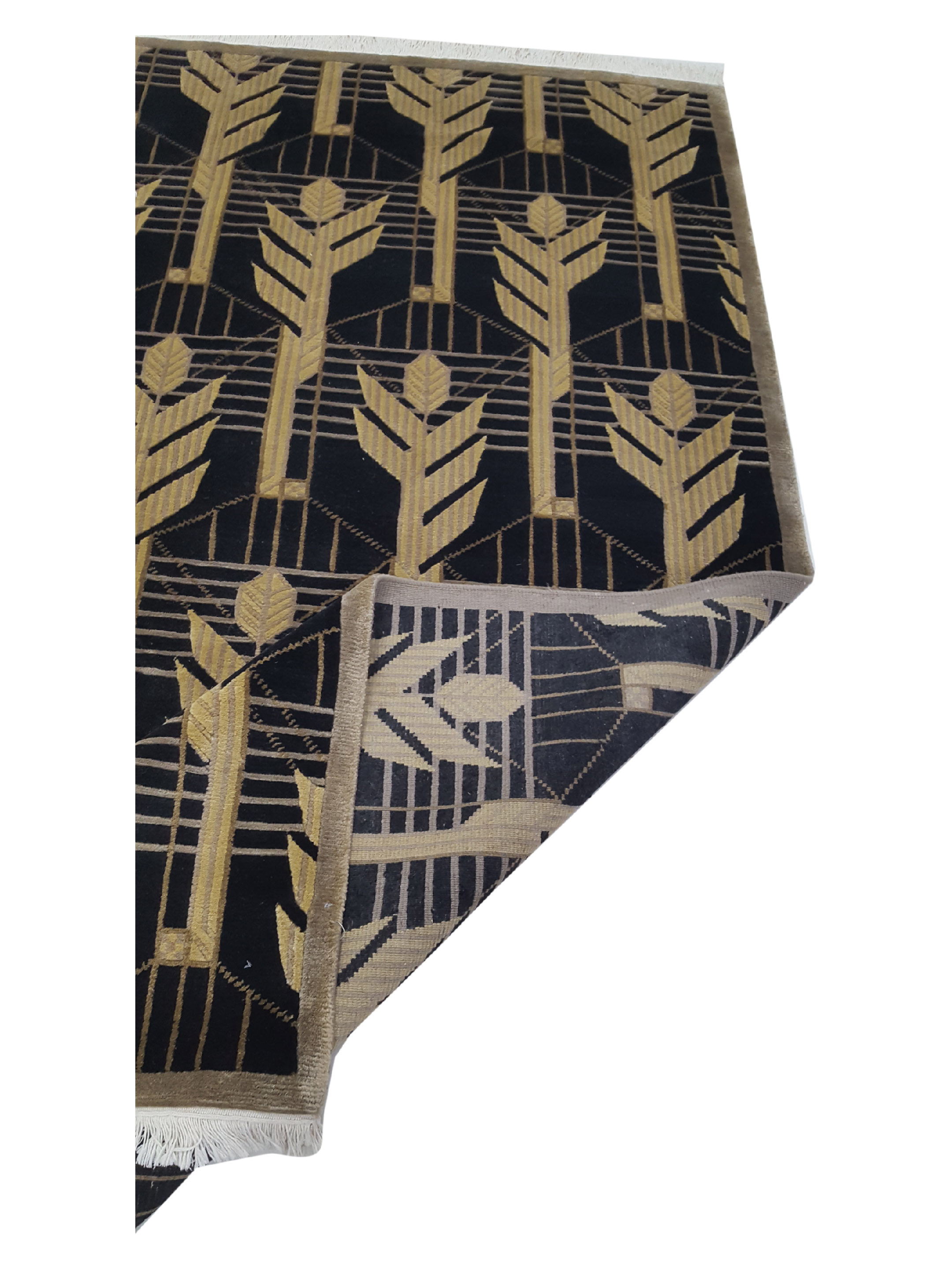Nepal Baksh Hand Knotted Black 6x9 - Image 3 of 6