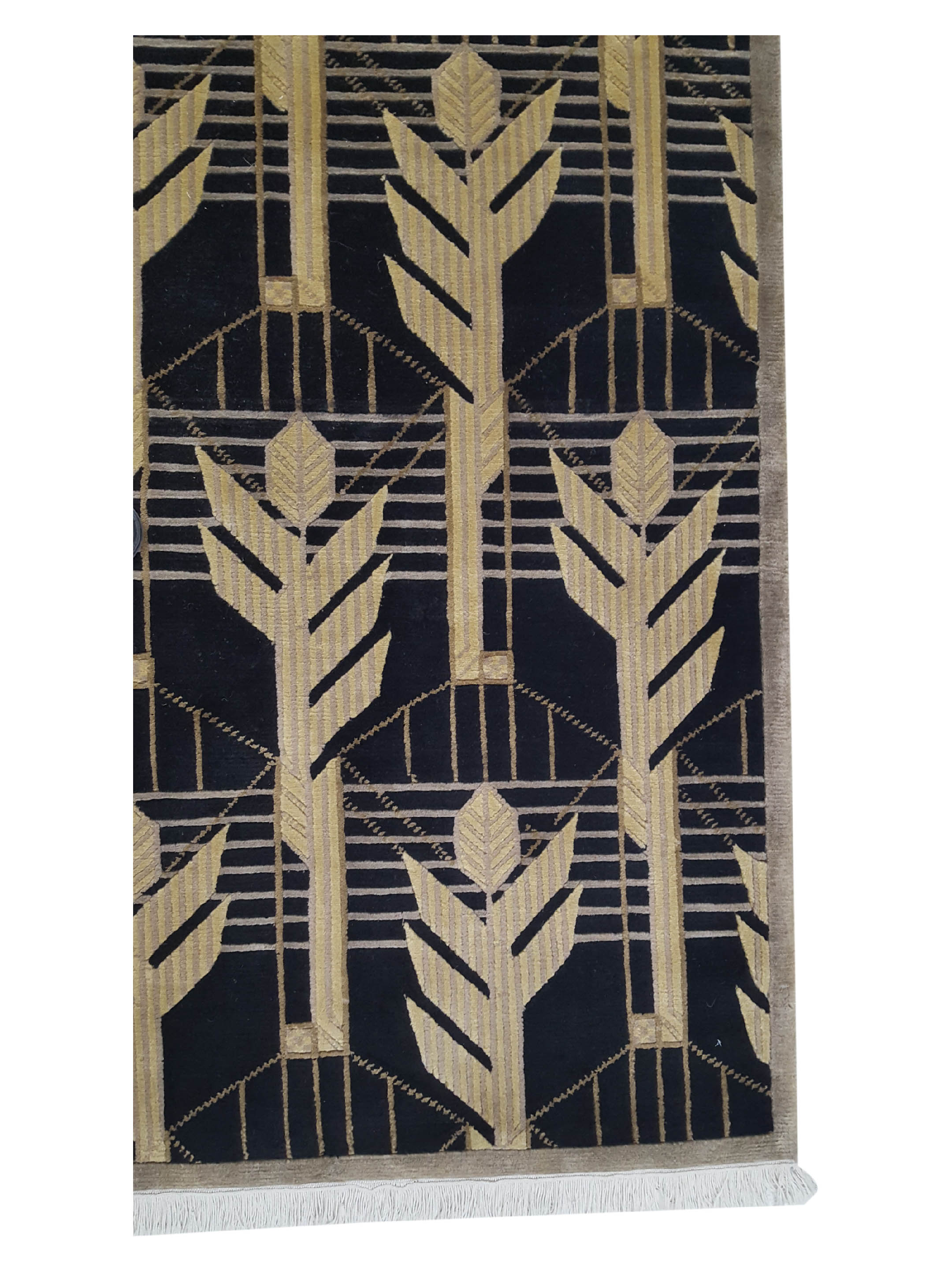 Nepal Baksh Hand Knotted Black 6x9 - Image 4 of 6