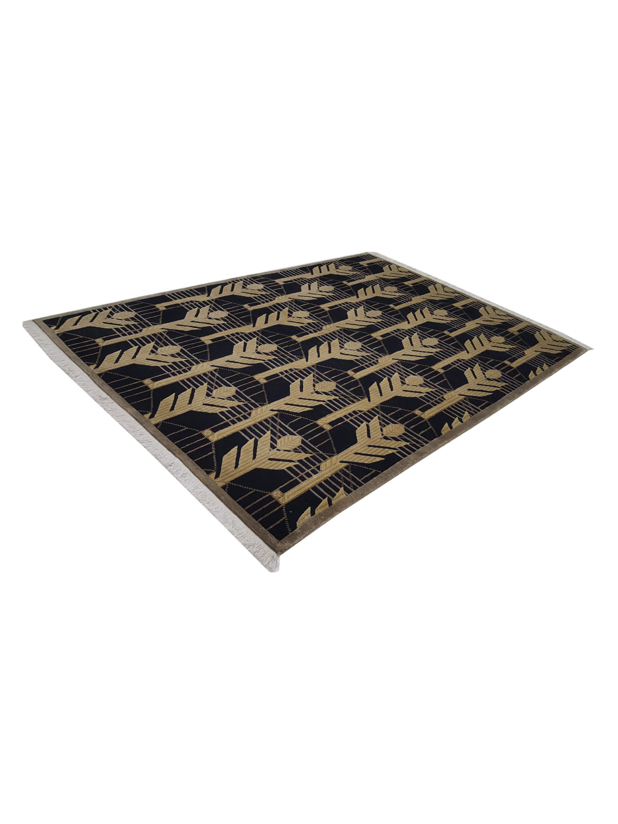 Nepal Baksh Hand Knotted Black 6x9 - Image 6 of 6