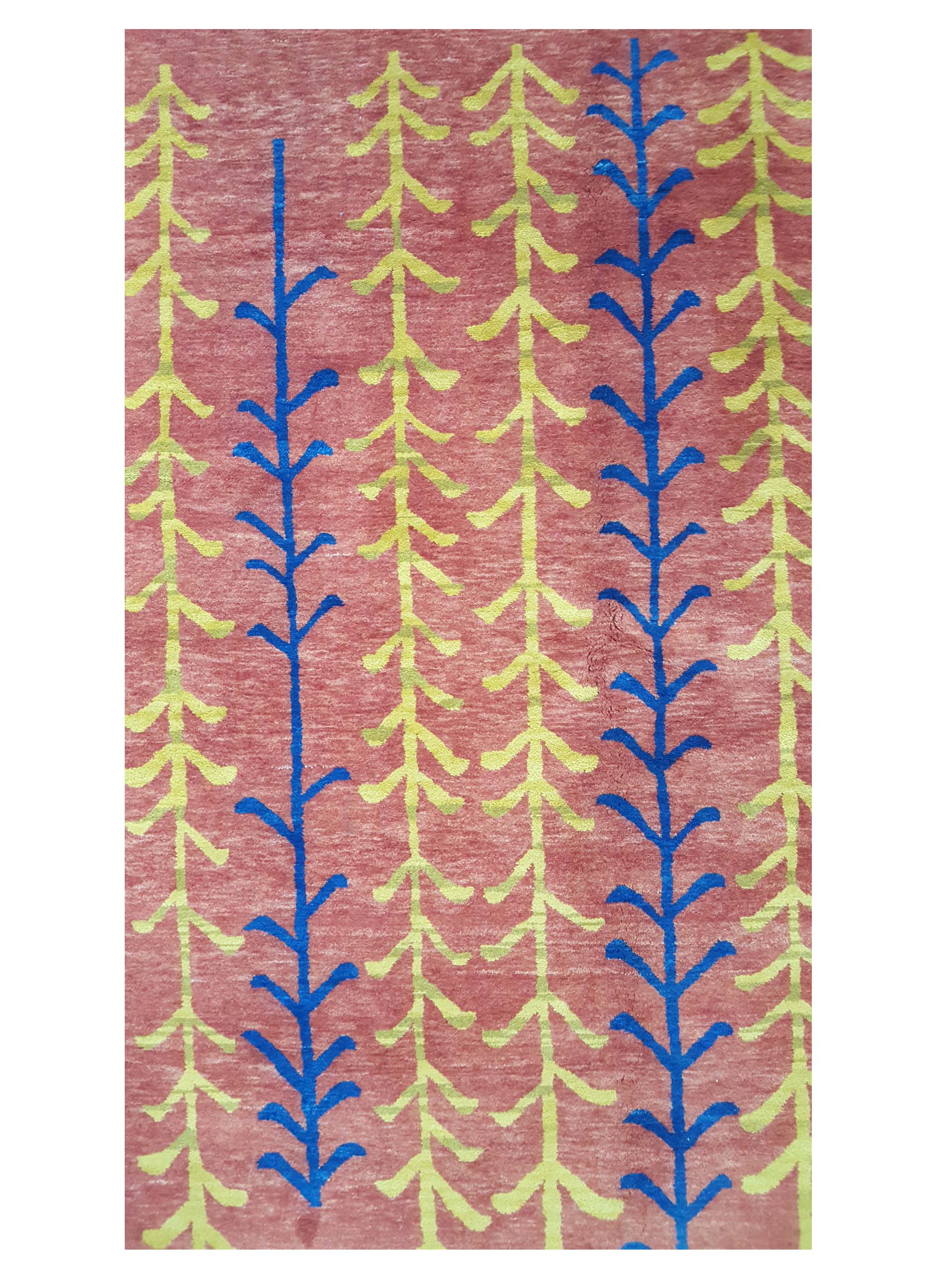 Gabbeh Hand Knotted Orange 6x9 - Image 5 of 6