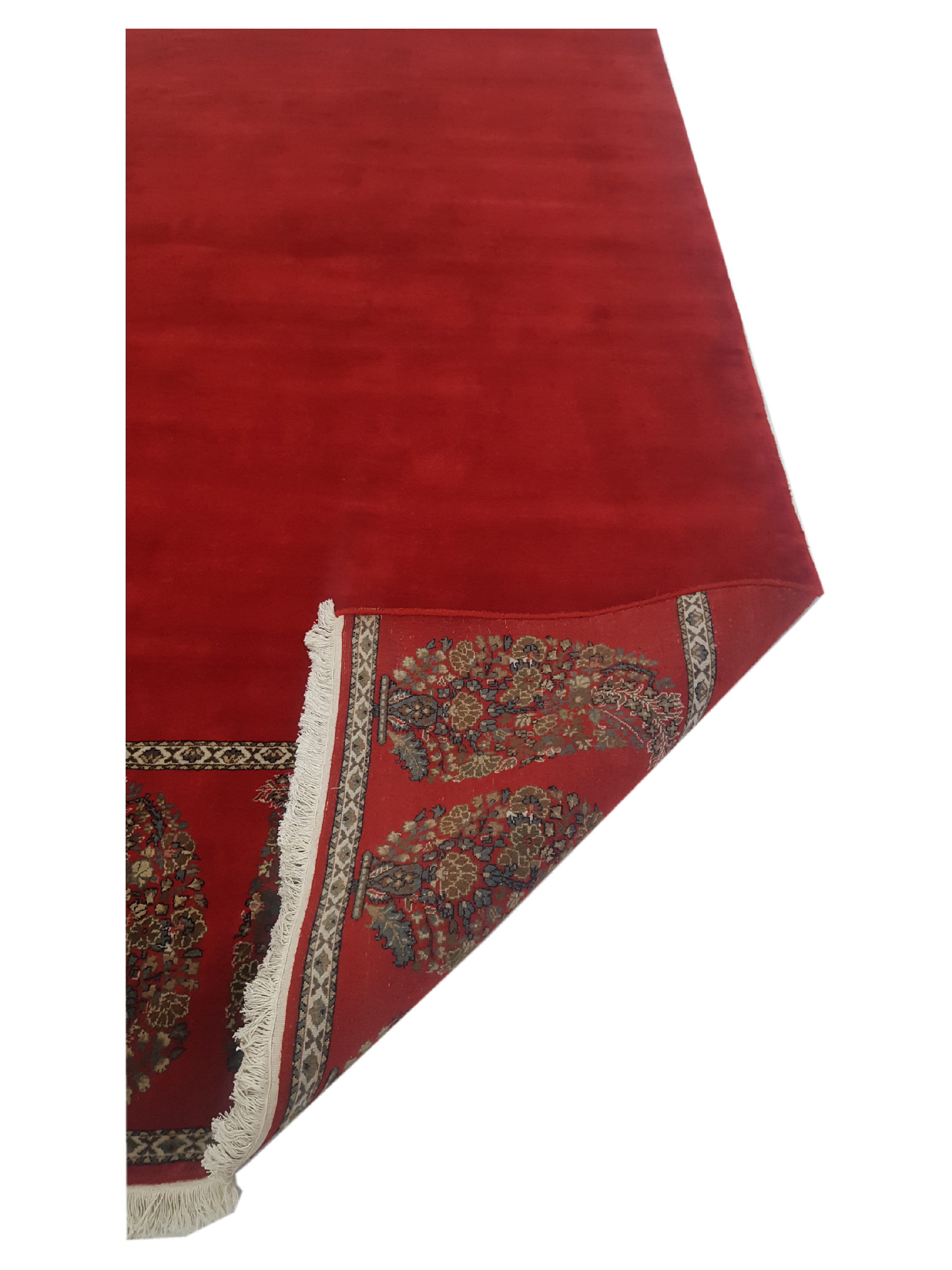 Paisley Hand Knotted Red 9x12 - Image 3 of 6
