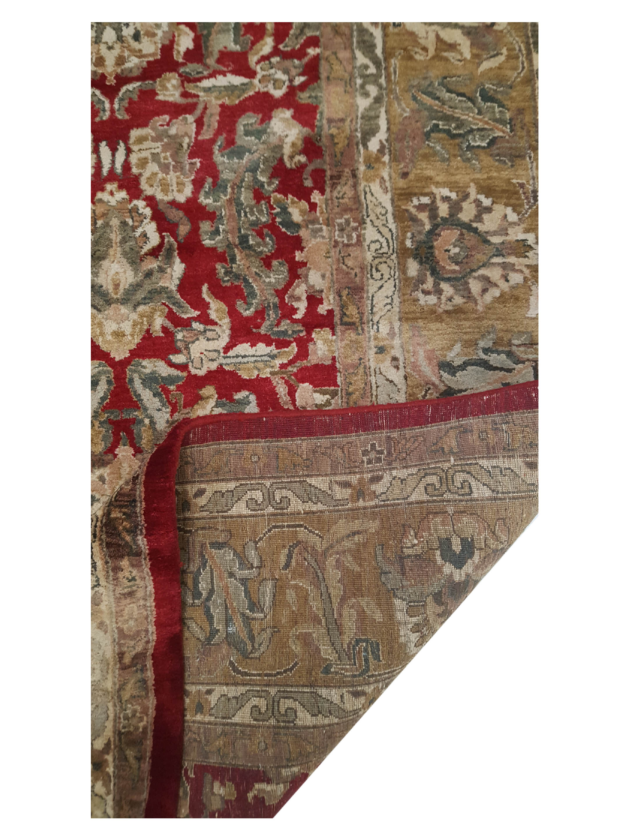 Jaipur Hand Knotted Red 12x18 - Image 3 of 6