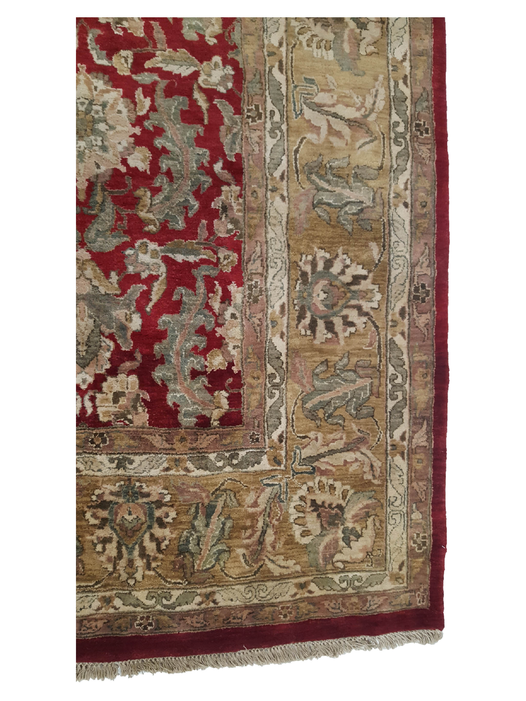 Jaipur Hand Knotted Red 12x18 - Image 4 of 6