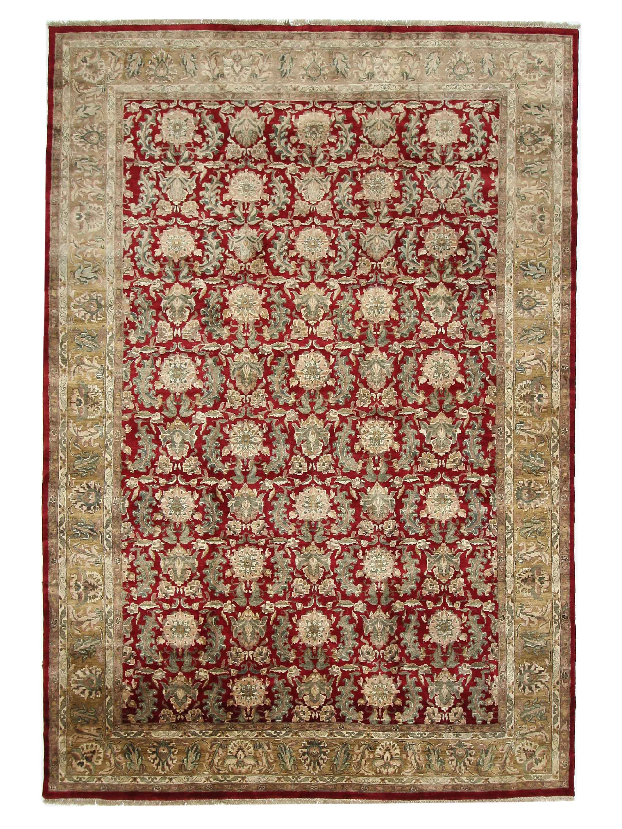 Jaipur Hand Knotted Red 12x18