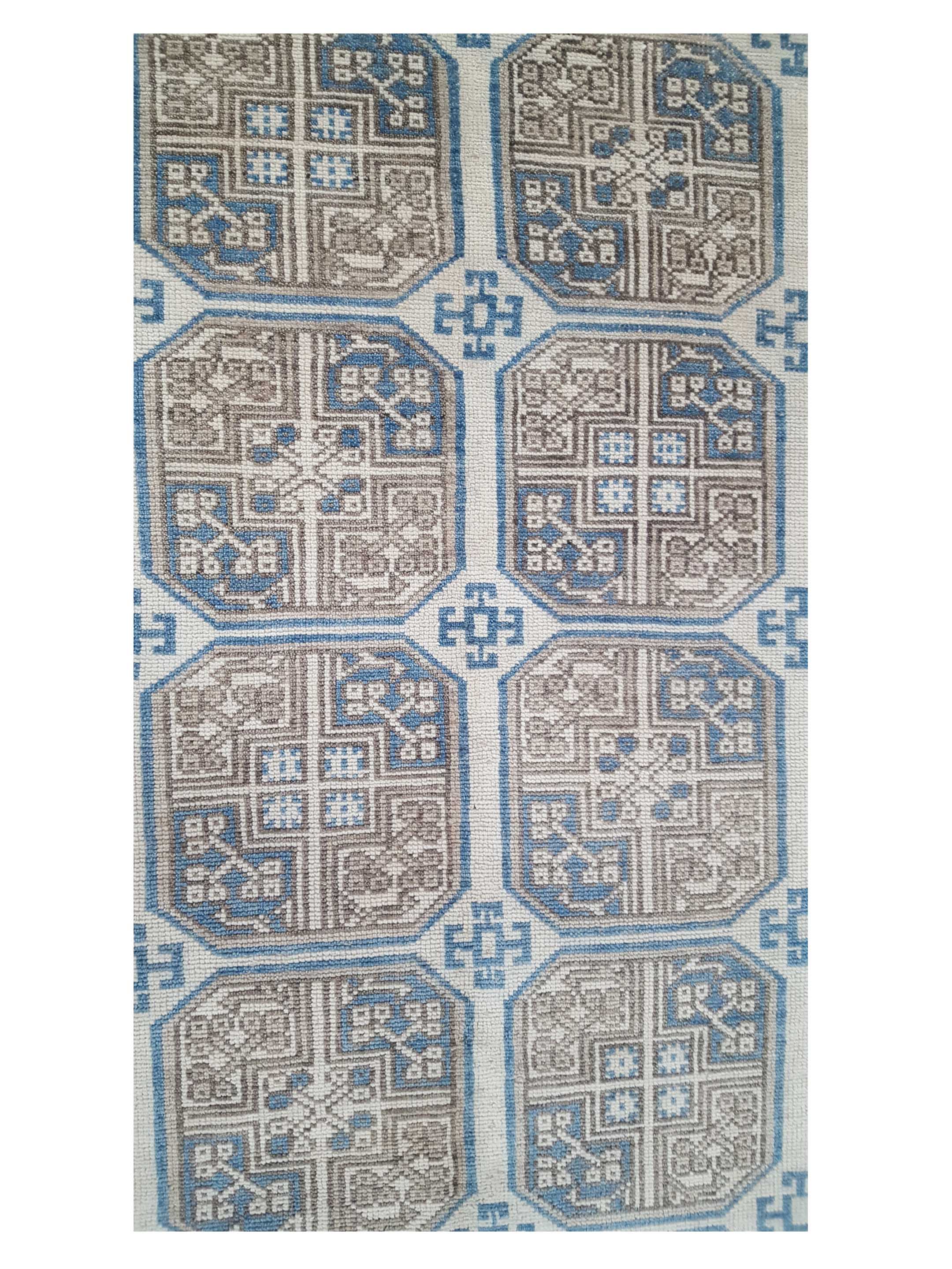 Tribal Hand Knotted Beige 8x10 - Image 5 of 6