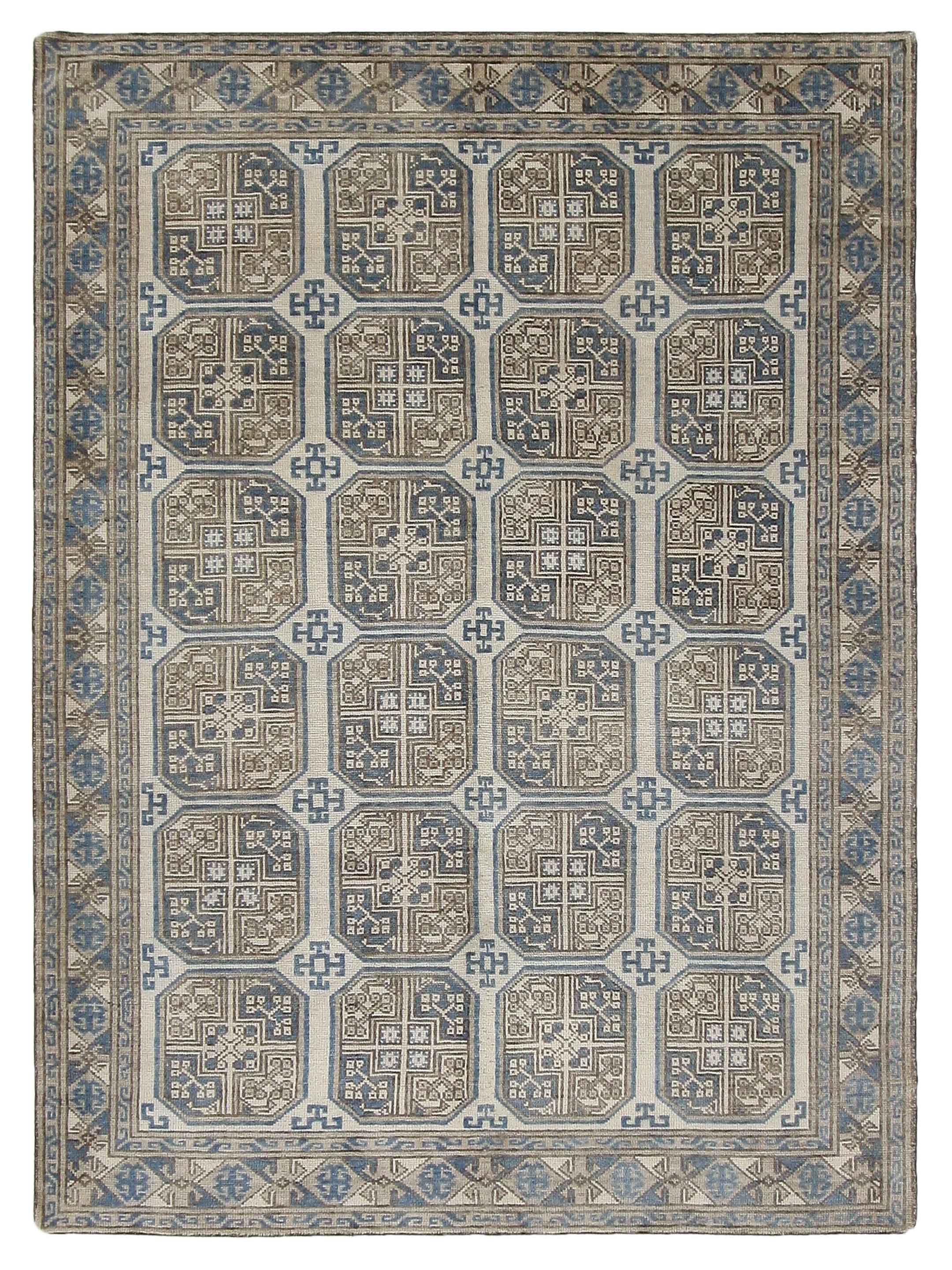 Tribal Hand Knotted Beige 8x10