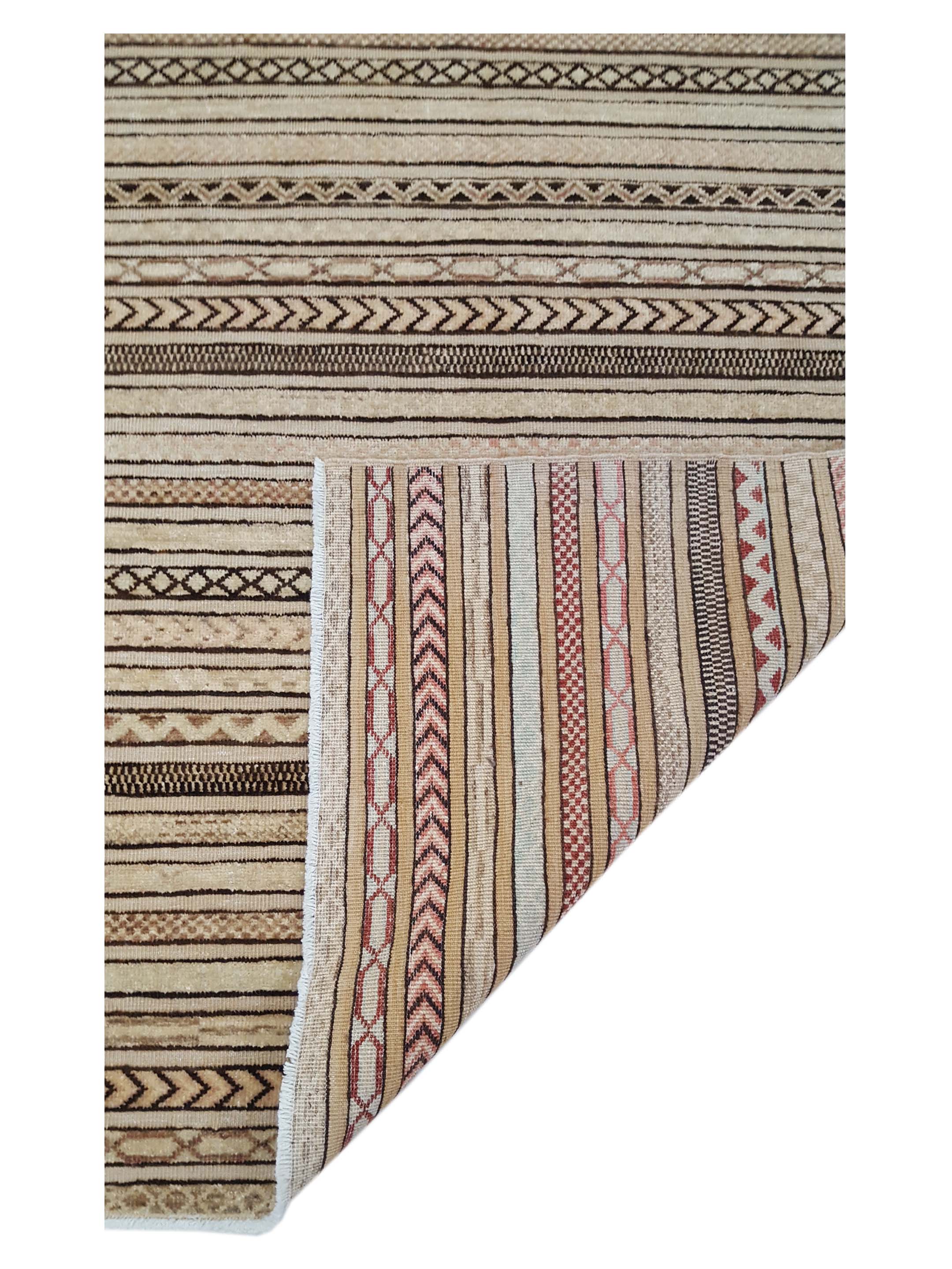 Modern Hand Knotted Beige 5x8 - Image 3 of 6