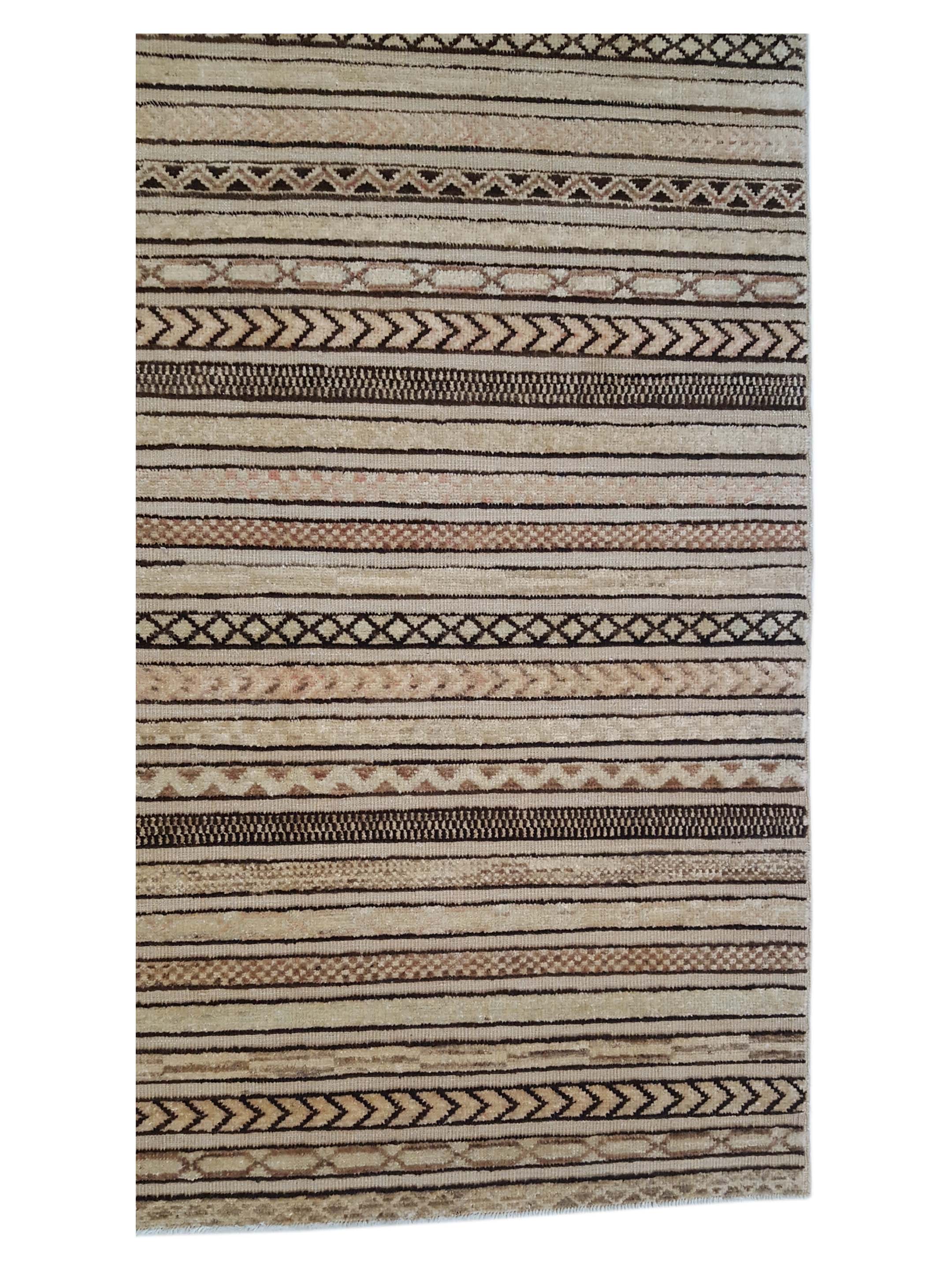 Modern Hand Knotted Beige 5x8 - Image 4 of 6