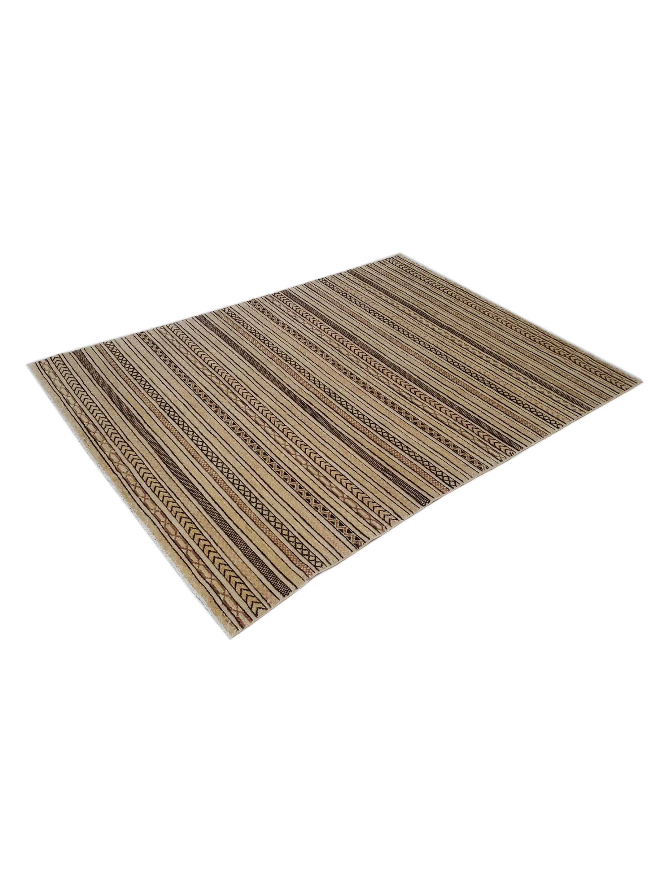 Modern Hand Knotted Beige 5x8 - Image 6 of 6