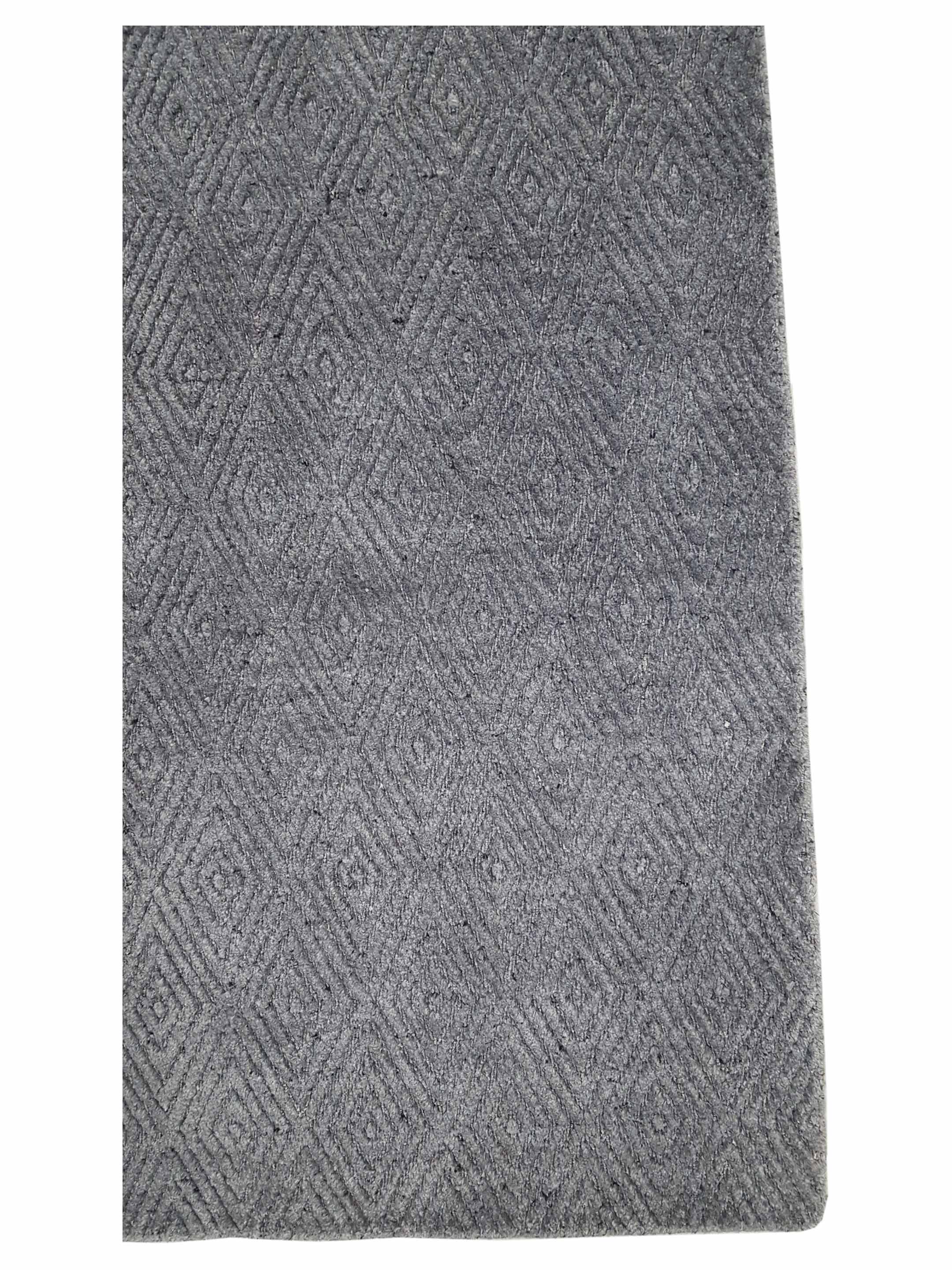Modern Hand Knotted Grey 5x7 - Image 4 of 6