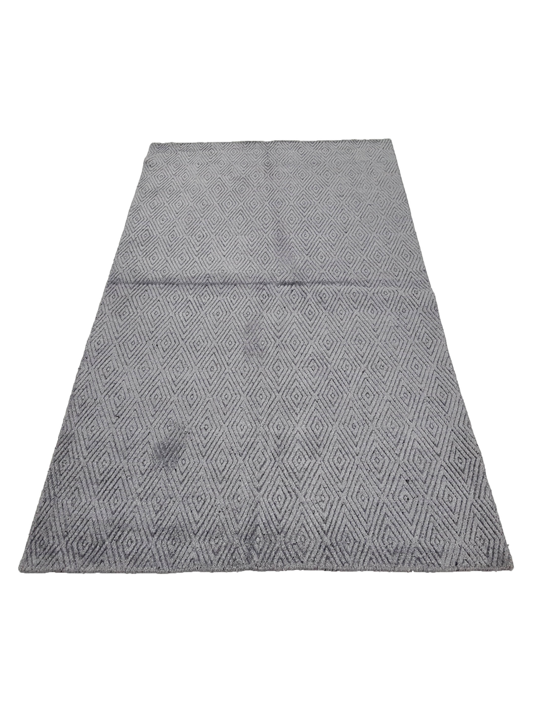 Modern Hand Knotted Grey 5x7 - Image 2 of 2