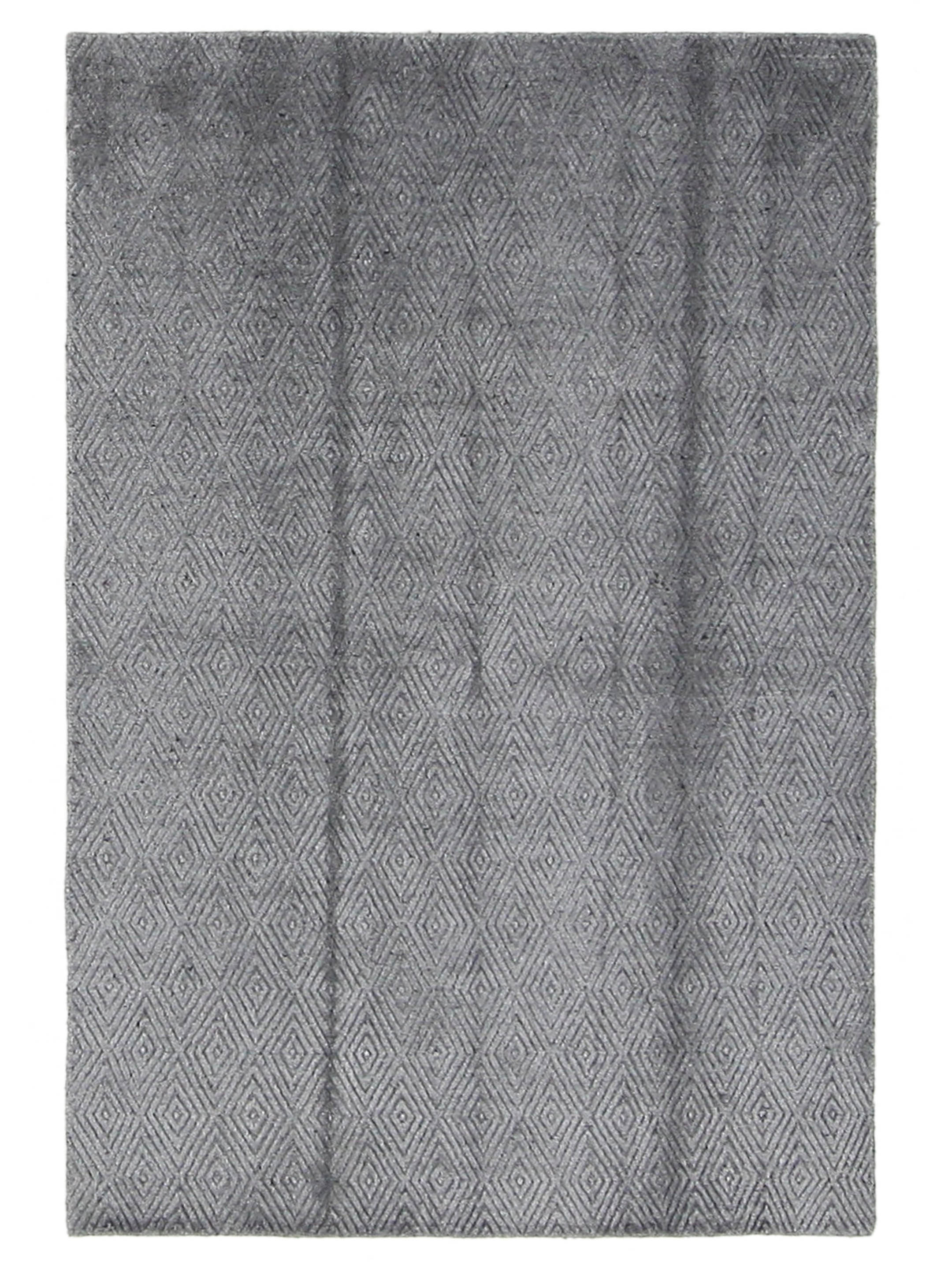 Modern Hand Knotted Grey 5x7