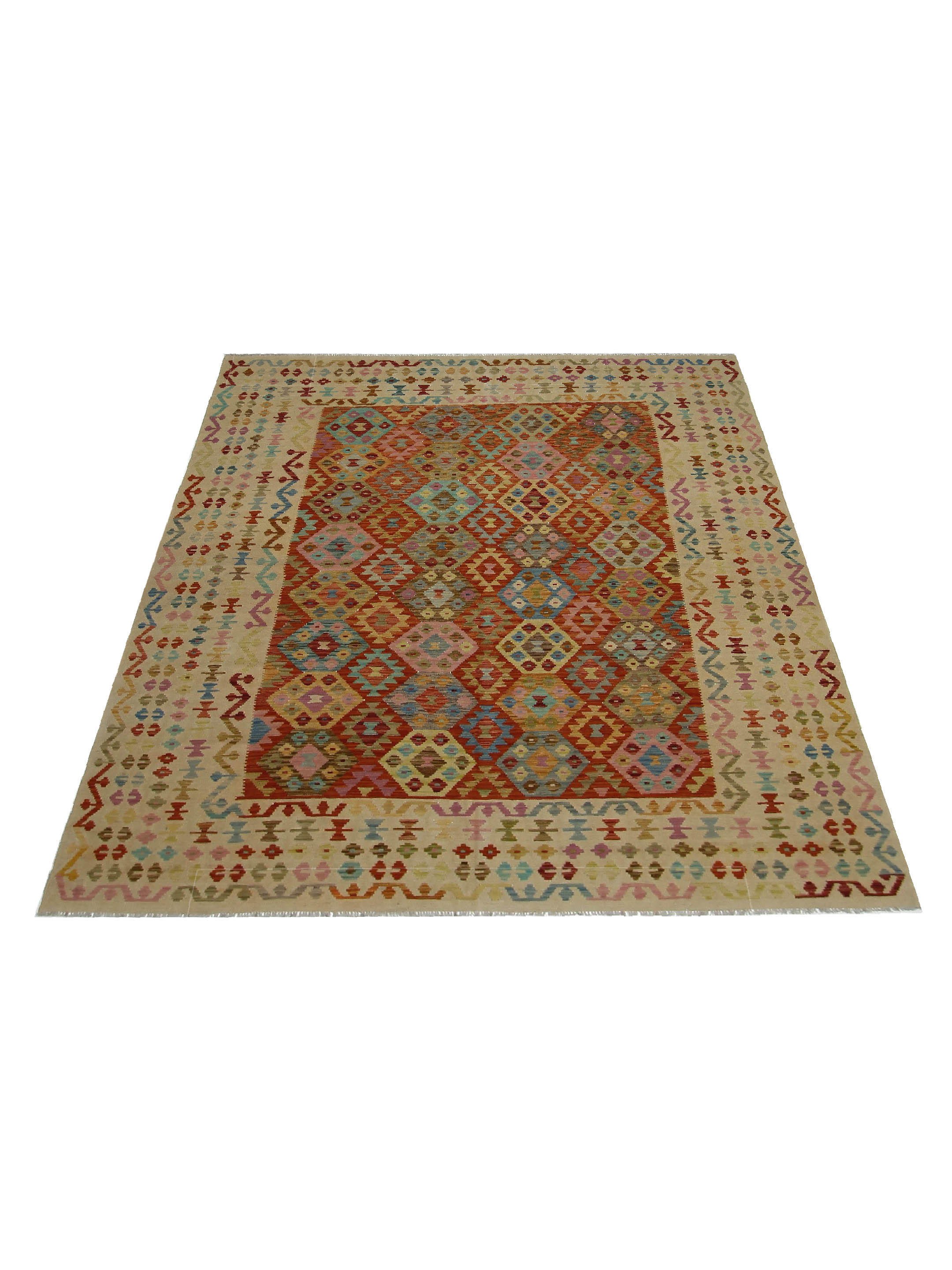 Kilim Hand Woven Multi 8x11 - Image 2 of 6