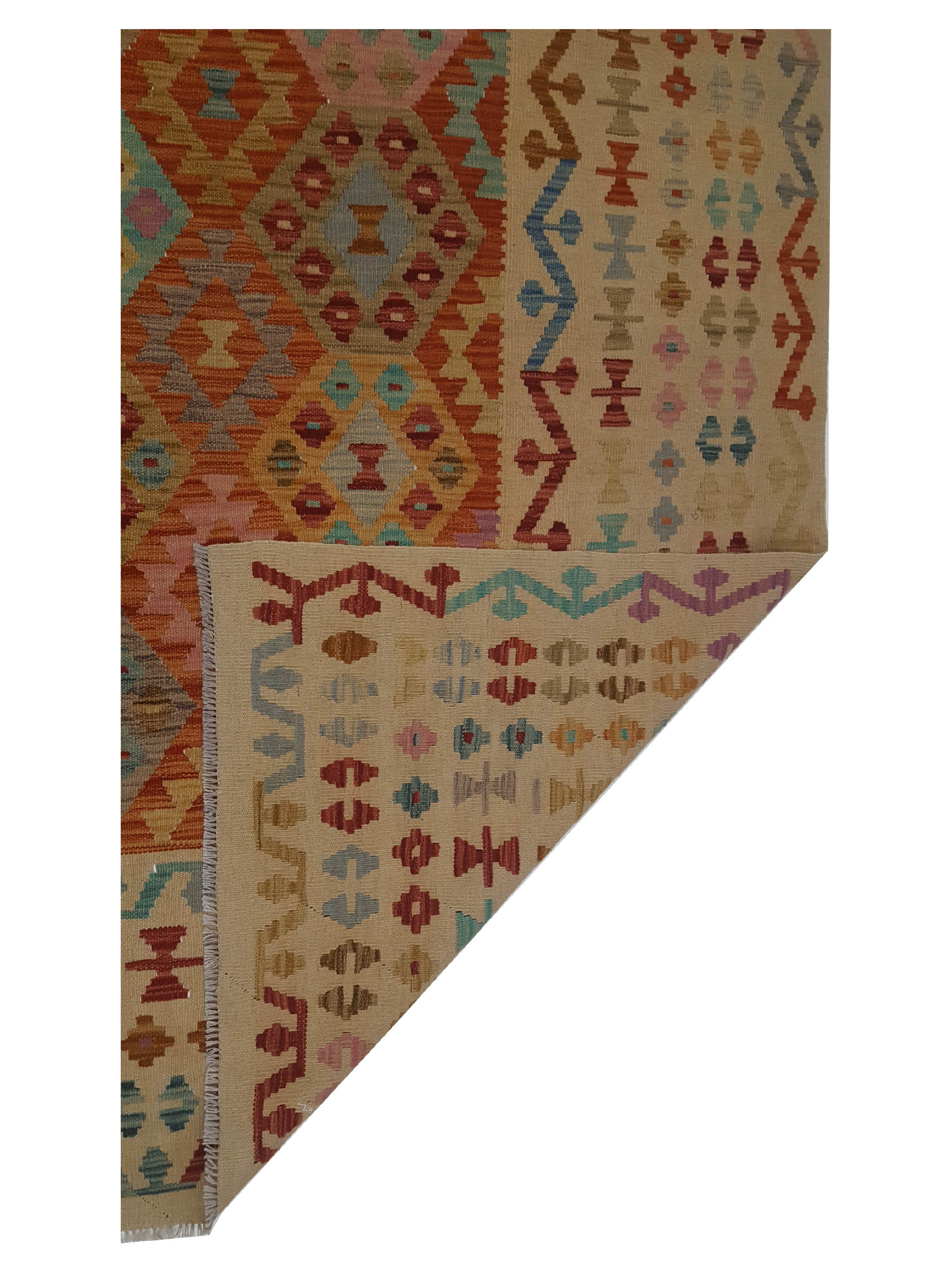 Kilim Hand Woven Multi 8x11 - Image 3 of 6