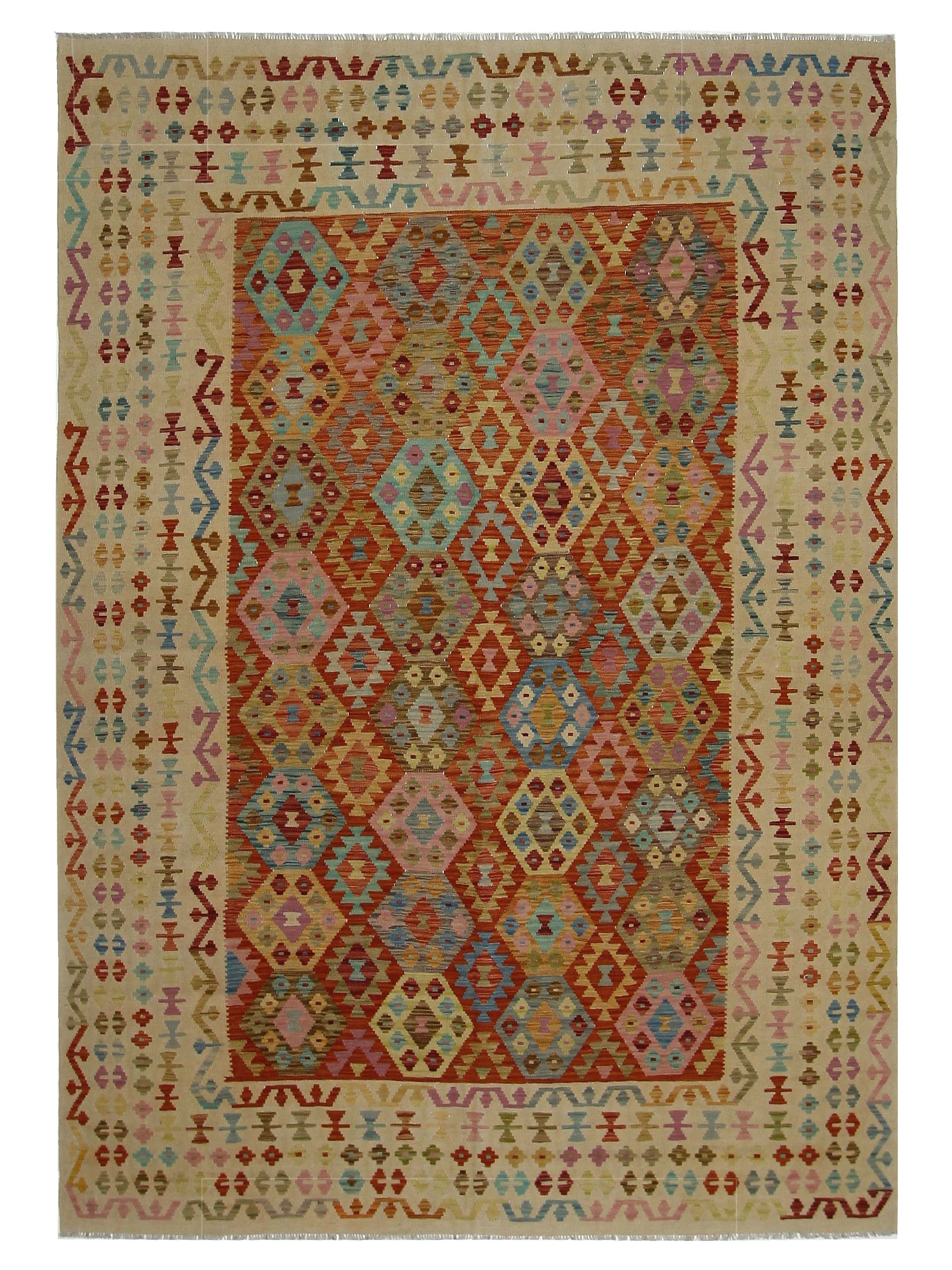Kilim Hand Woven Multi 8x11