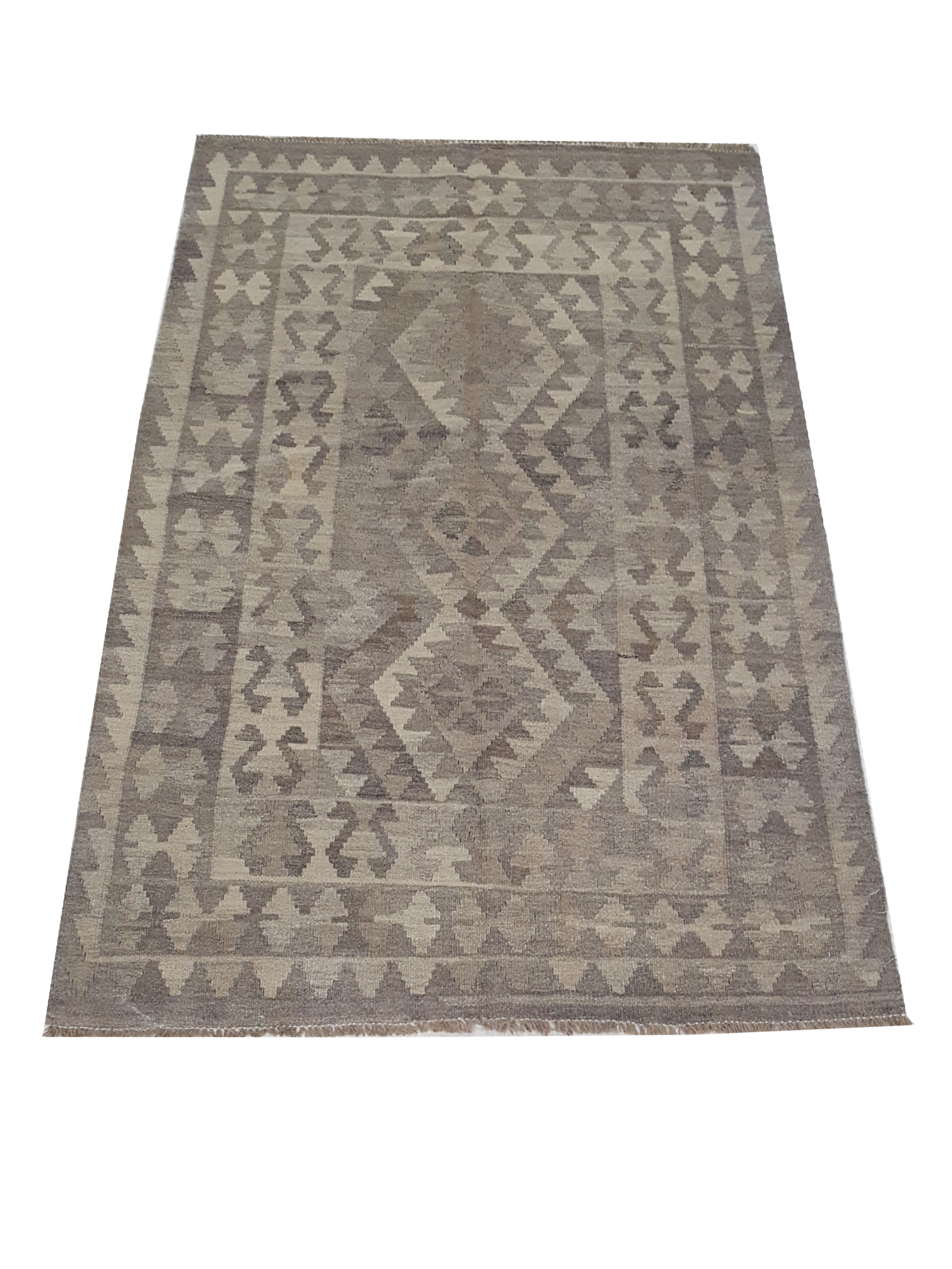 Kilim Hand Woven Beige 3x5 - Image 2 of 6