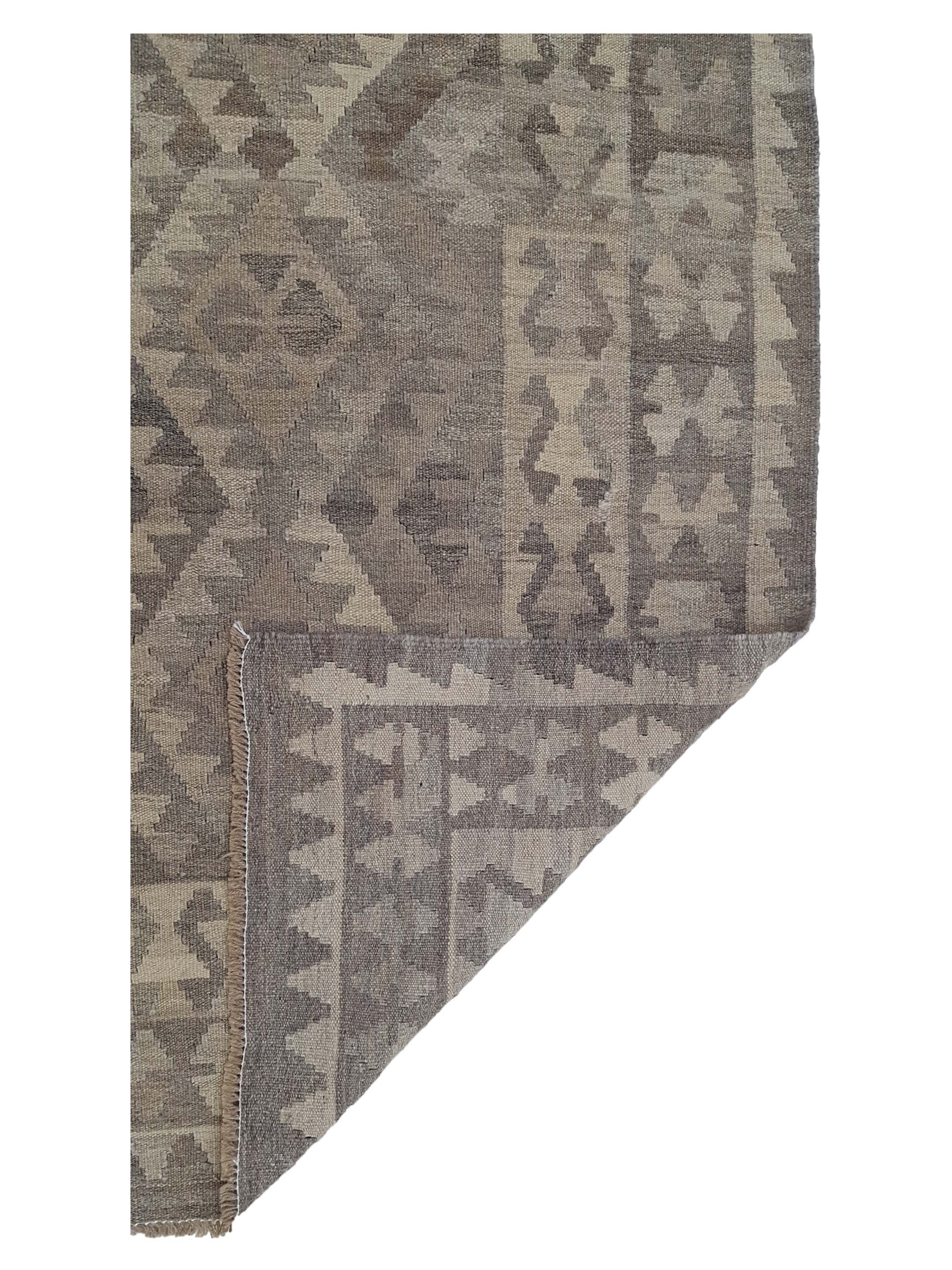 Kilim Hand Woven Beige 3x5 - Image 6 of 6
