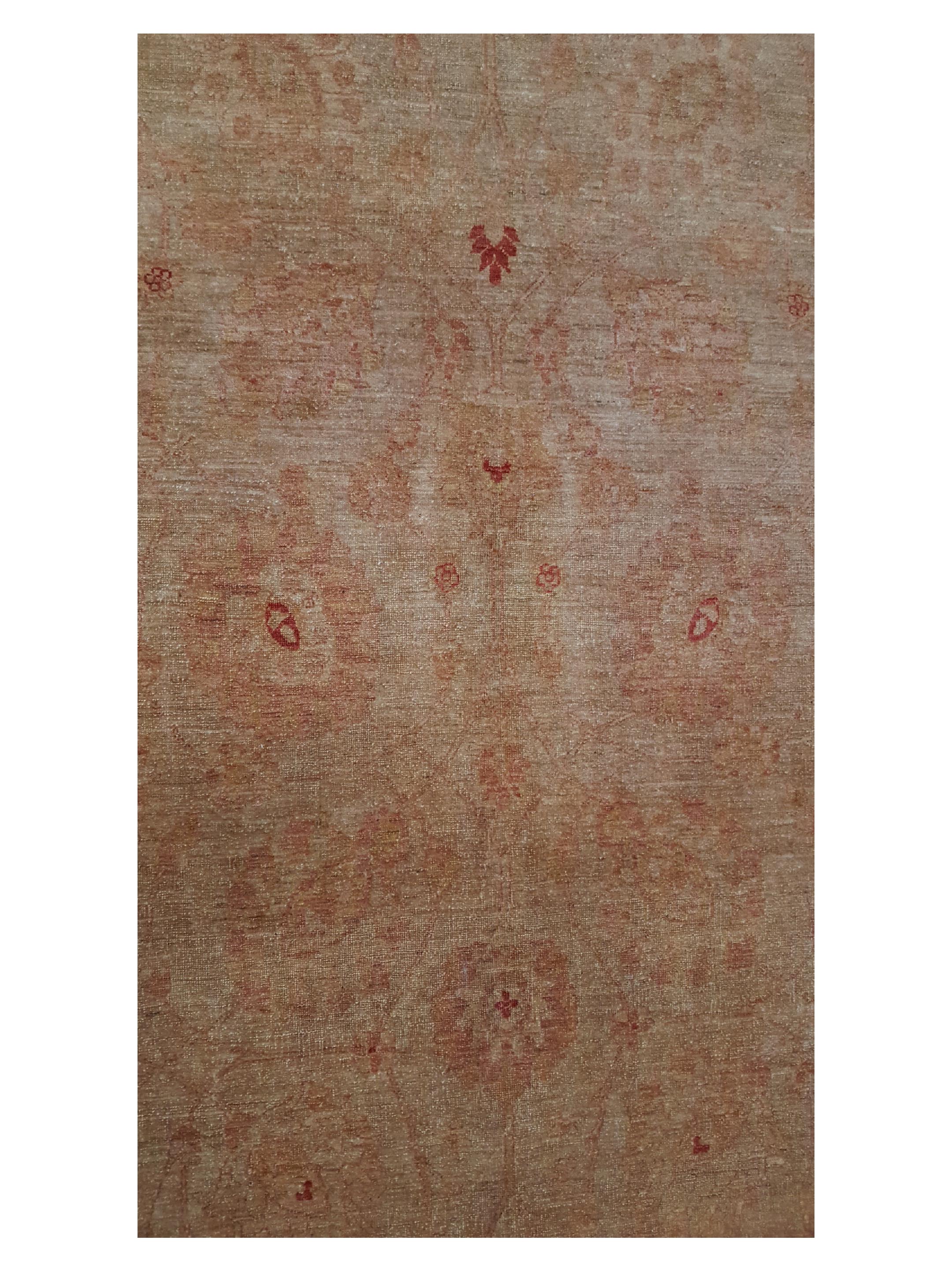 Farahan Overdyed Hand Knotted Lt.Brown 12x14 - Image 5 of 6