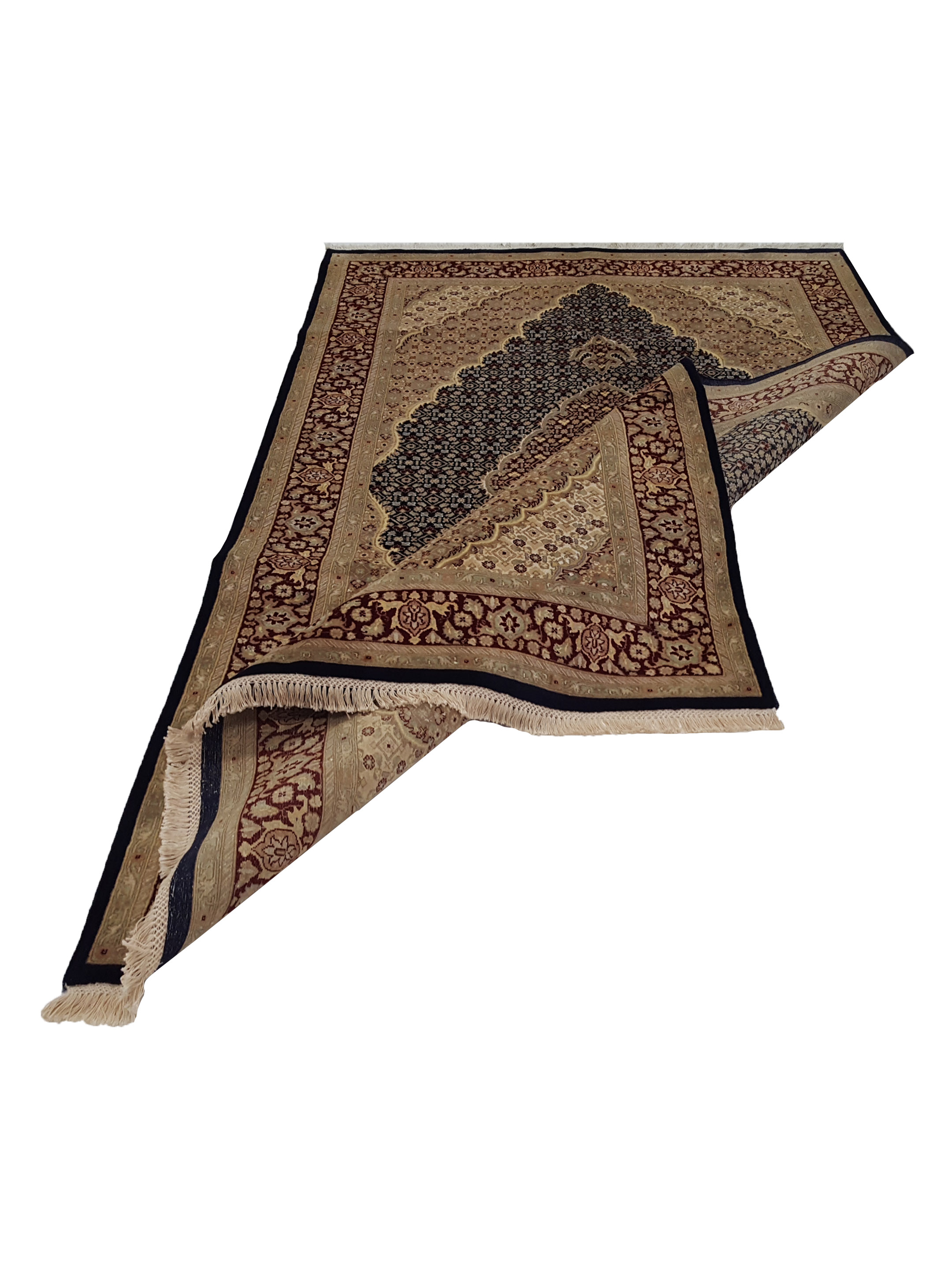 Tabriz-Pk Hand Knotted Navy 6x9 - Image 3 of 6