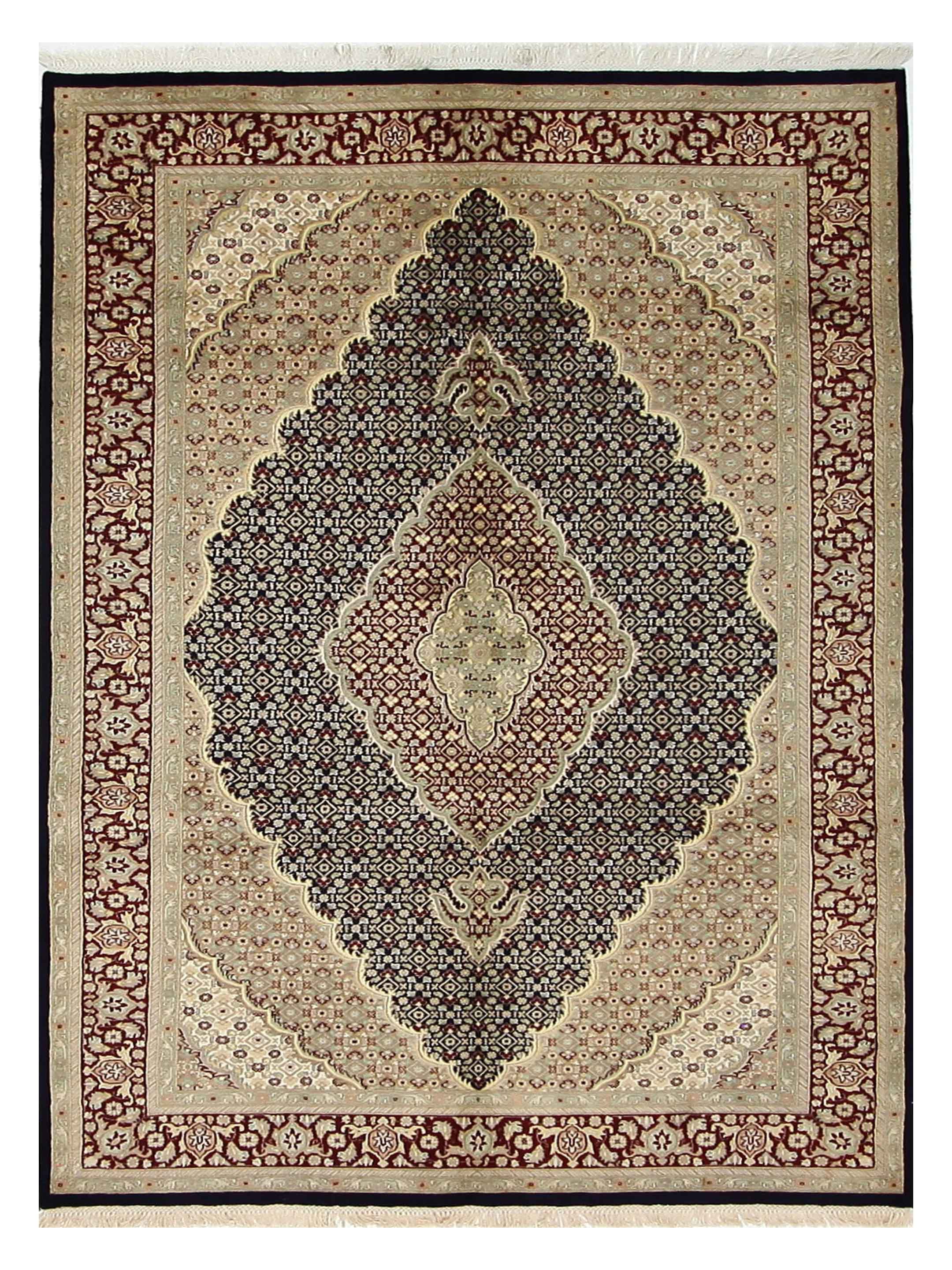 Tabriz-Pk Hand Knotted Navy 6x9