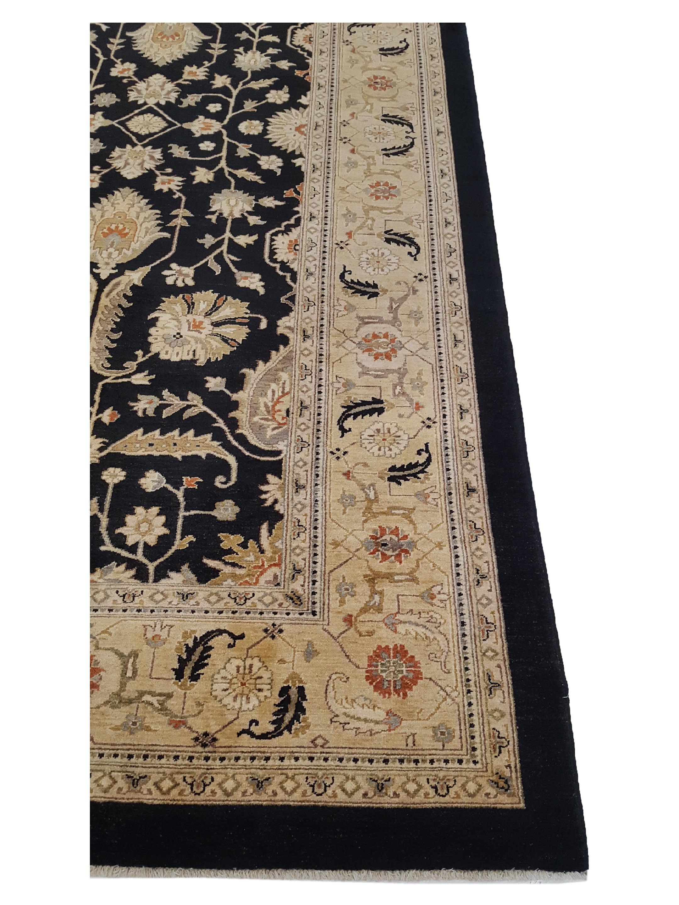 Farahan Hand Knotted Black 10x14 - Image 4 of 6
