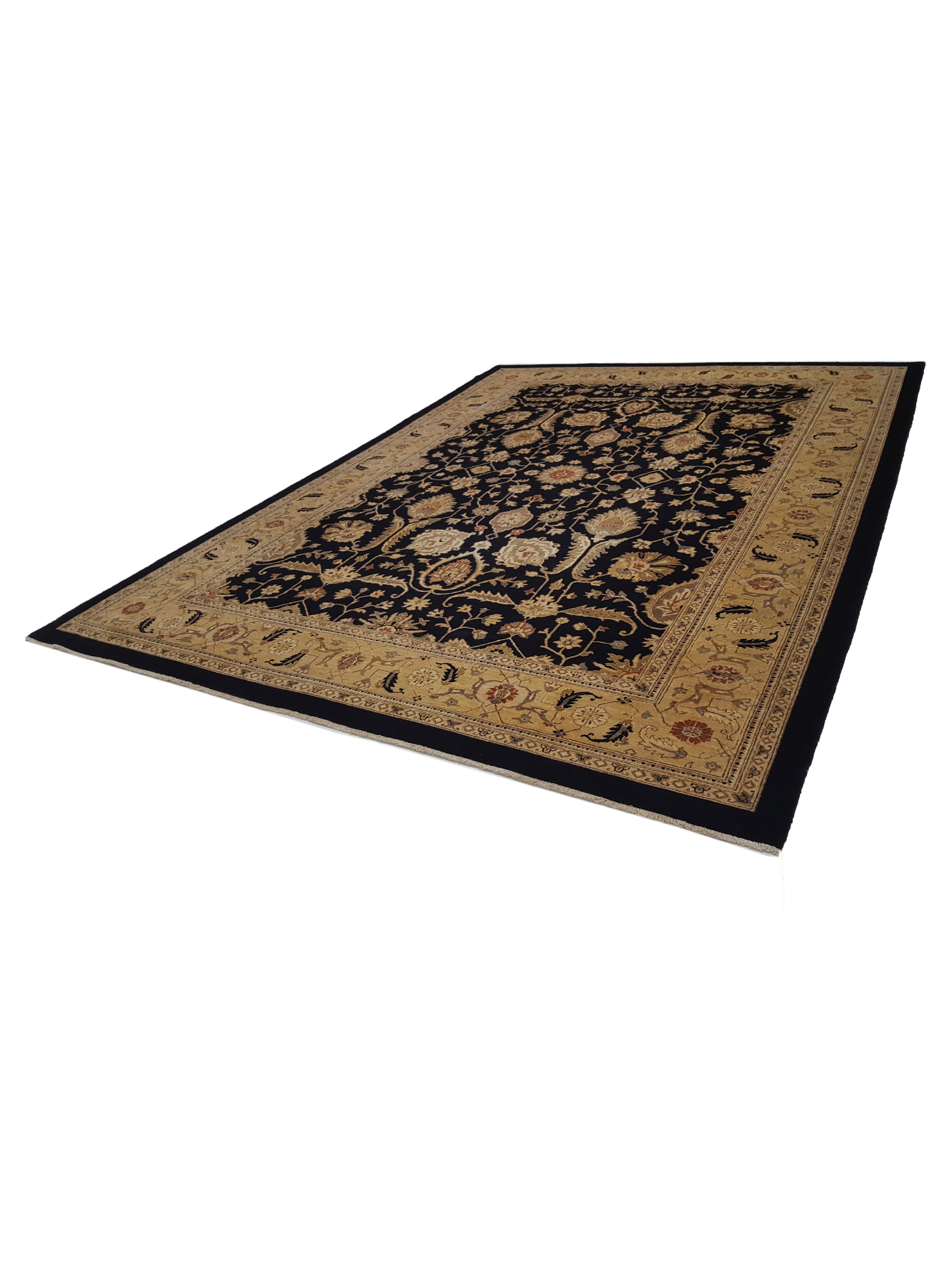 Farahan Hand Knotted Black 10x14 - Image 6 of 6