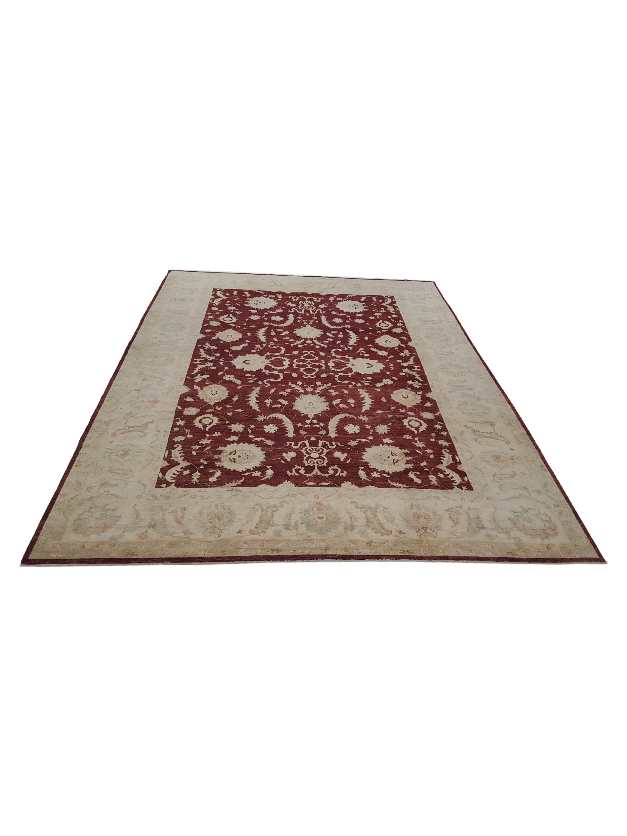 Farahan Hand Knotted Burgundy 10x14 - Image 2 of 6