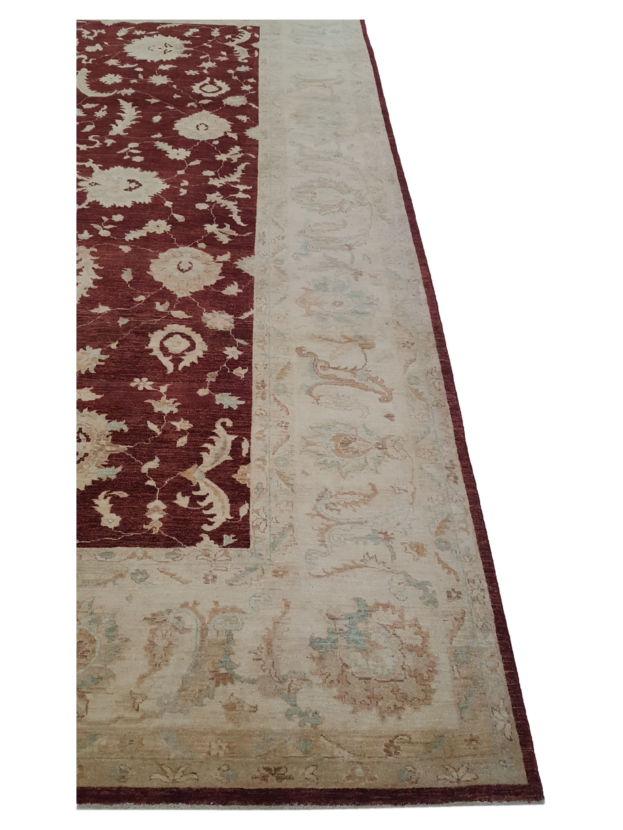 Farahan Hand Knotted Burgundy 10x14 - Image 4 of 6
